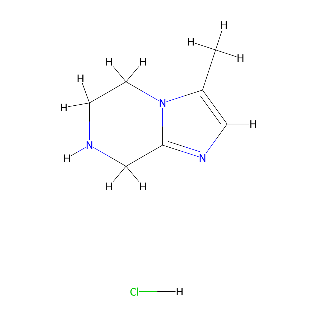 3-Methyl-5,6,7,8-tetrahydroimidazo[1,2-a]pyrazine hydrochloride molecular structure, CAS 2102411-92-5