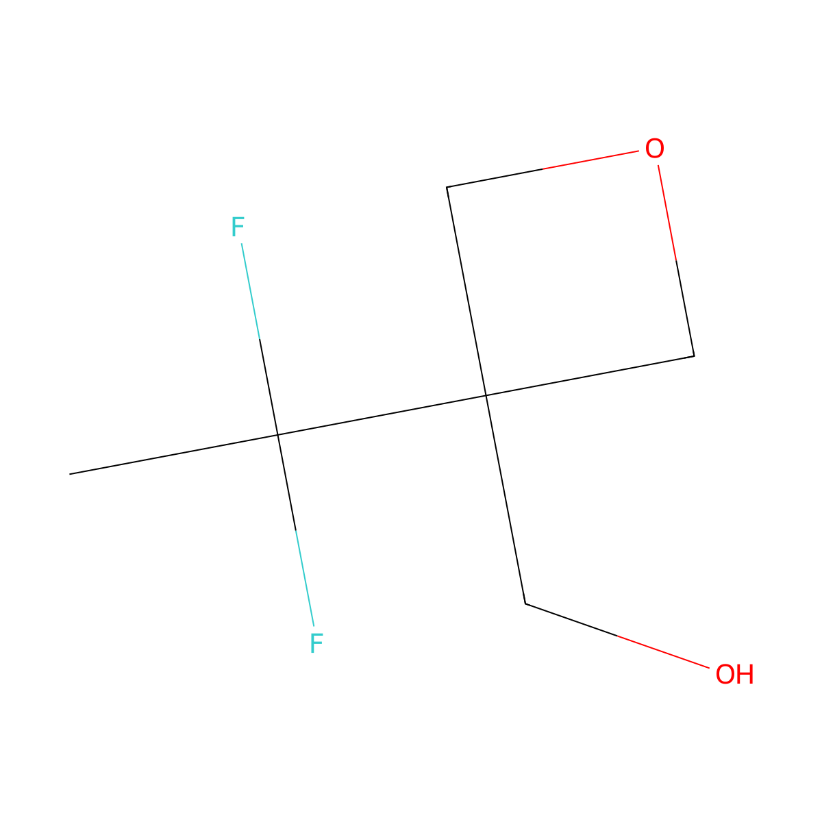 [3-(1,1-Difluoroethyl)oxetan-3-yl]methanol molecular structure, CAS 2102412-02-0