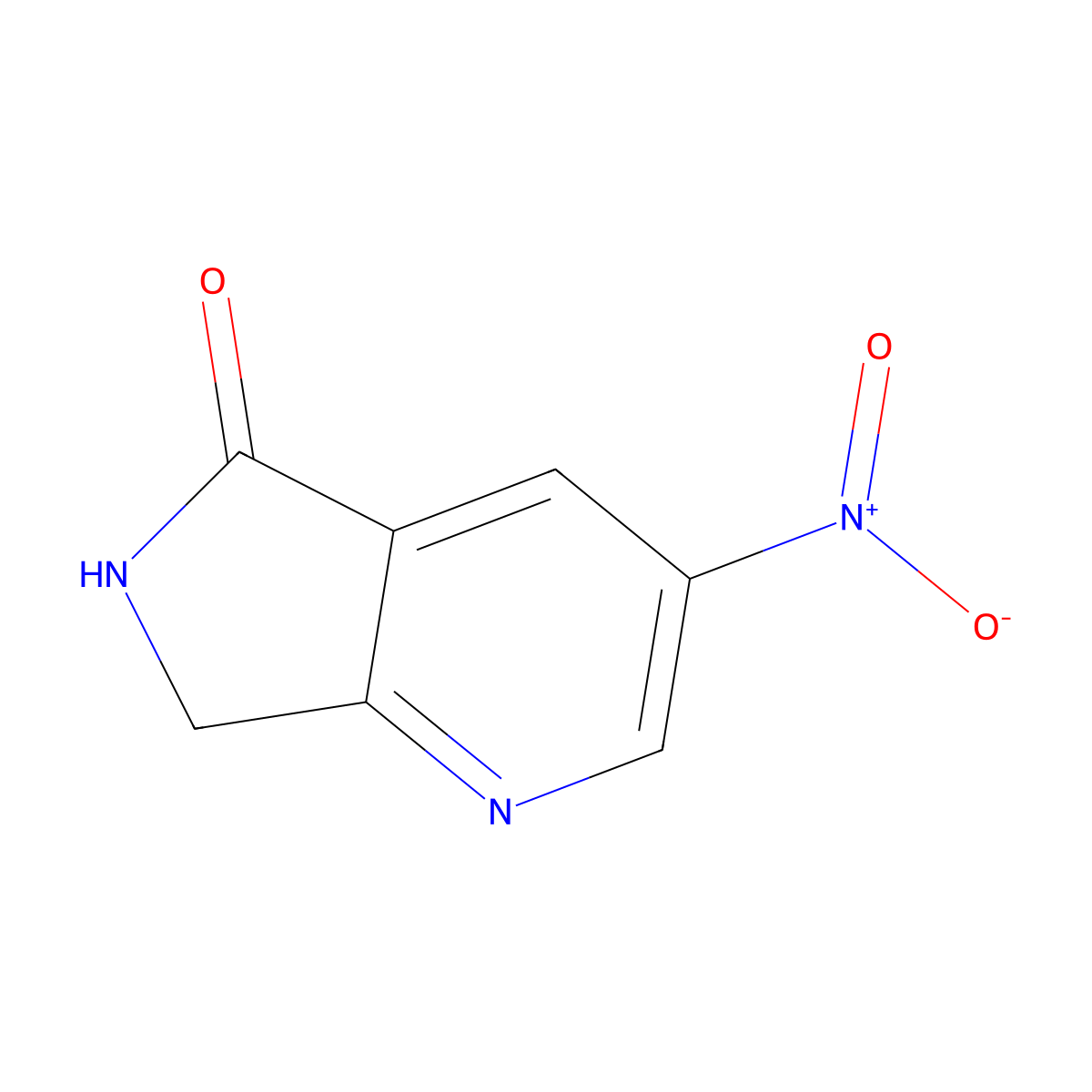 3-Nitro-6,7-dihydro-5H-pyrrolo[3,4-B]pyridin-5-one molecular structure, CAS 2102412-04-2
