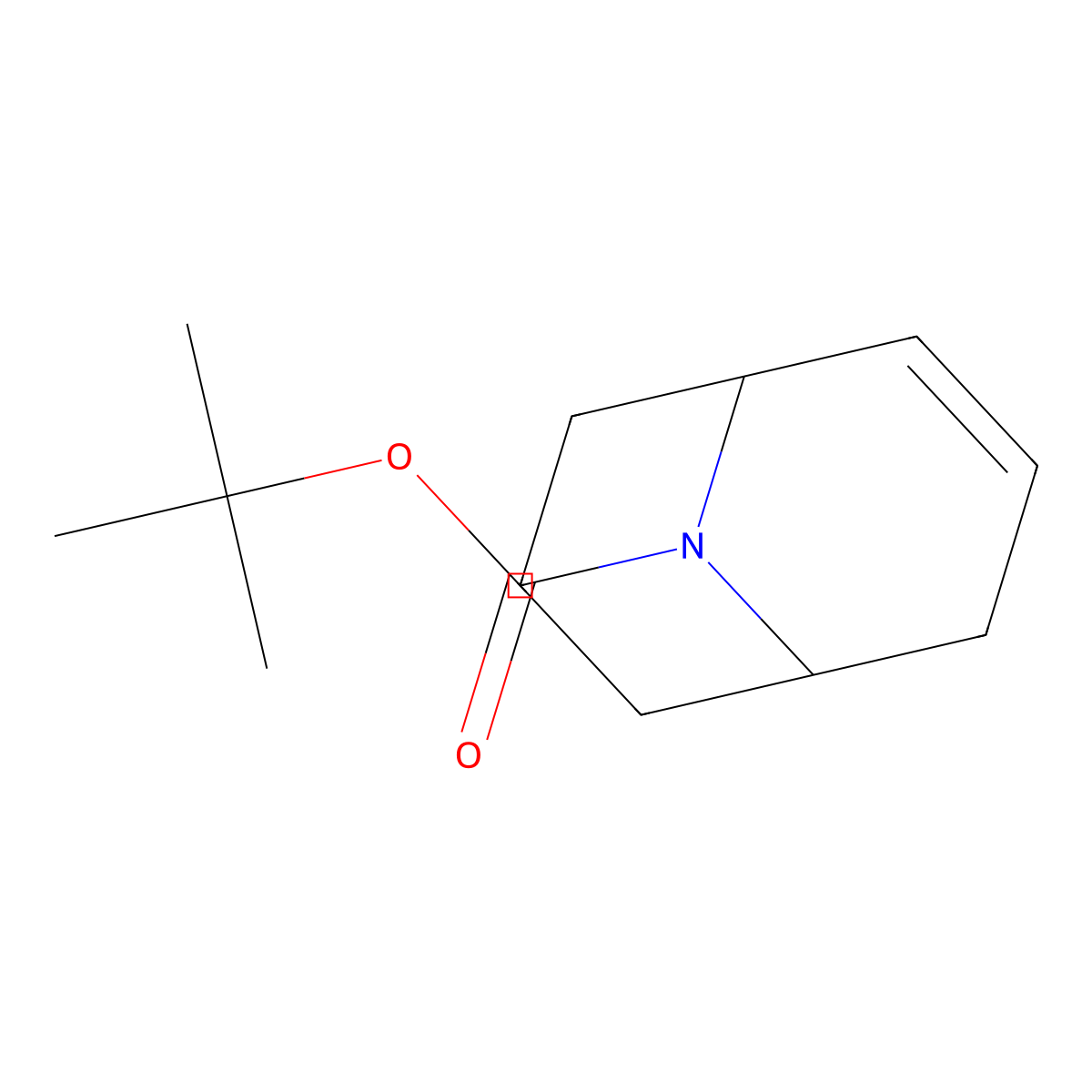 Tert-butyl 9-azabicyclo[3.3.1]non-2-ene-9-carboxylate molecular structure, CAS 2102412-08-6