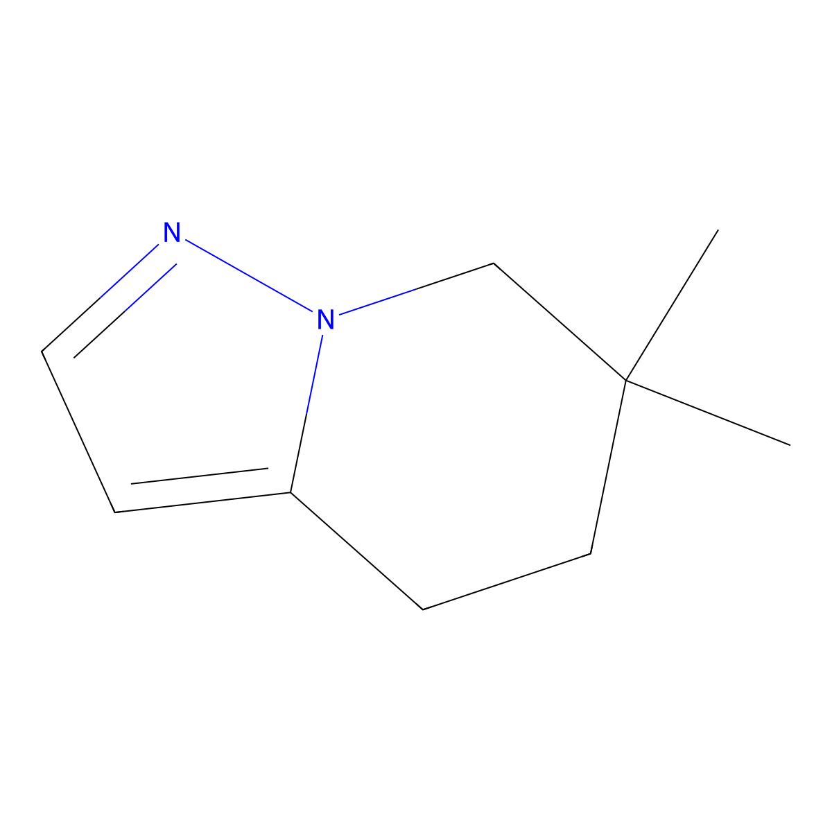6,6-Dimethyl-4,5,6,7-tetrahydropyrazolo[1,5-A]pyridine molecular structure, CAS 2102412-18-8