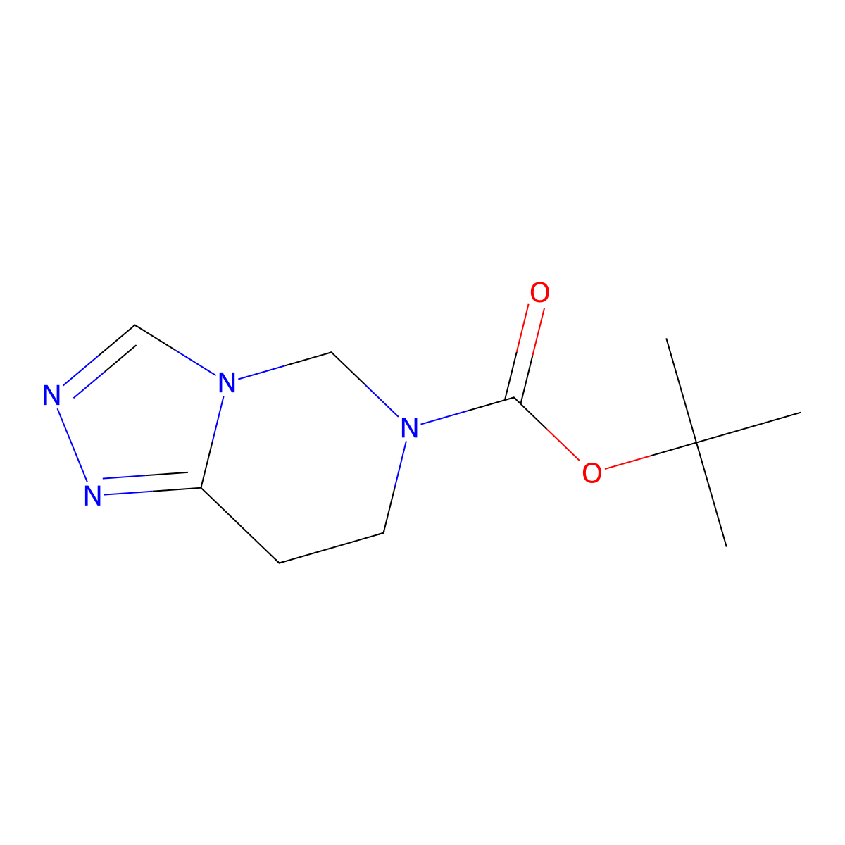 Tert-butyl7,8-dihydro-[1,2,4]triazolo[4,3-C]pyrimidine-6(5H)-carboxylate molecular structure, CAS 2102412-33-7