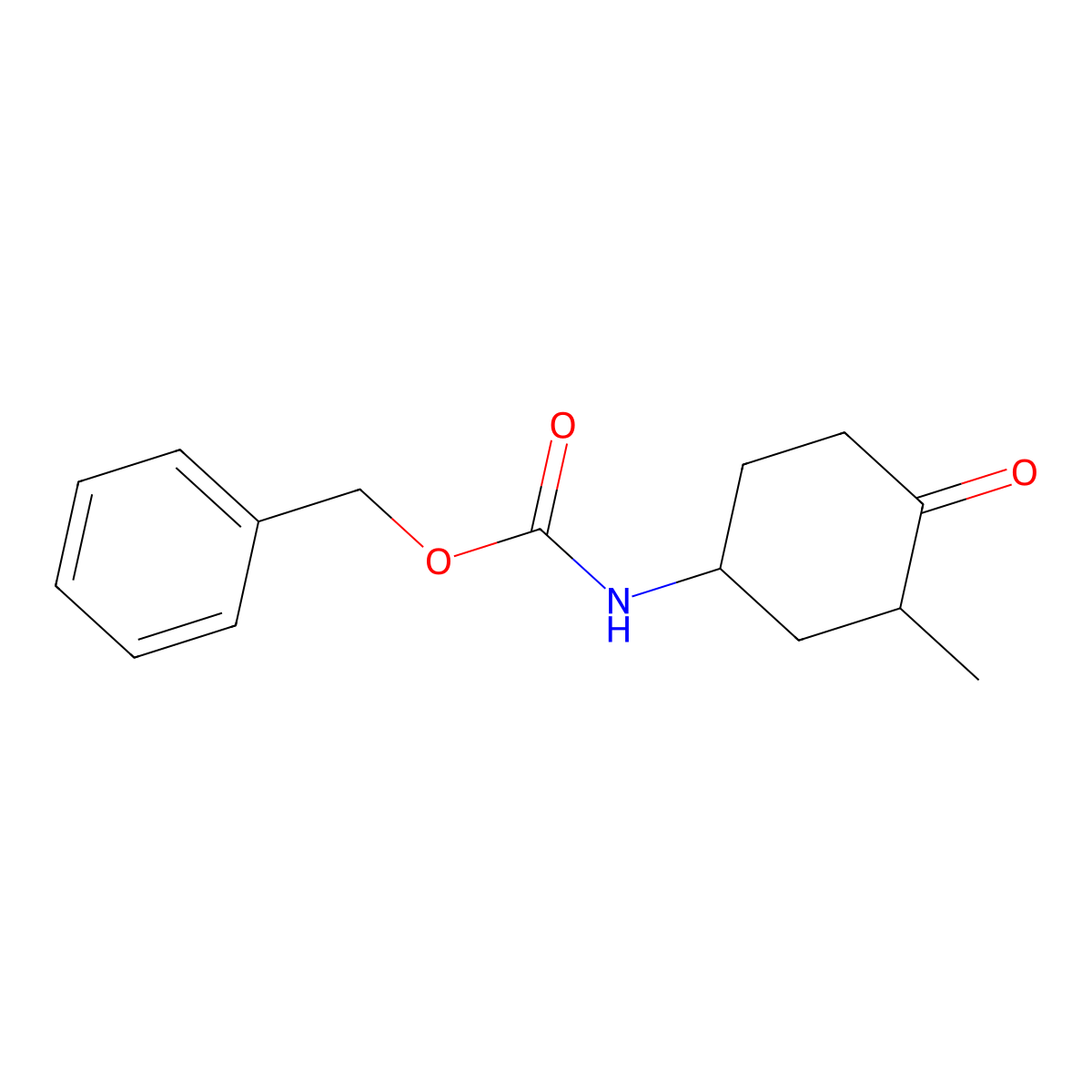 Benzyl (3-methyl-4-oxocyclohexyl)carbamate molecular structure, CAS 2102412-59-7