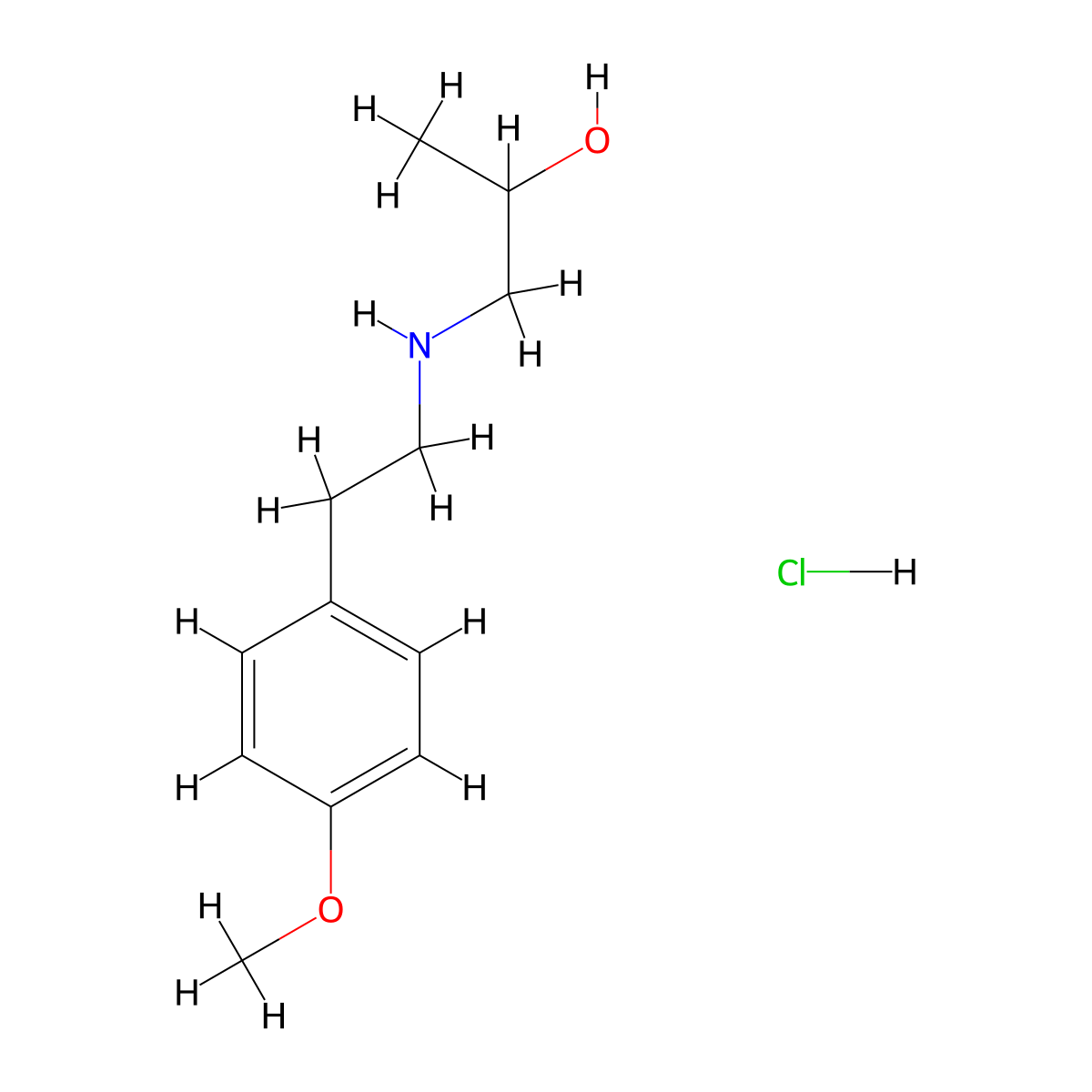 1-((4-Methoxyphenethyl)amino)propan-2-OL hcl molecular structure, CAS 2102412-81-5
