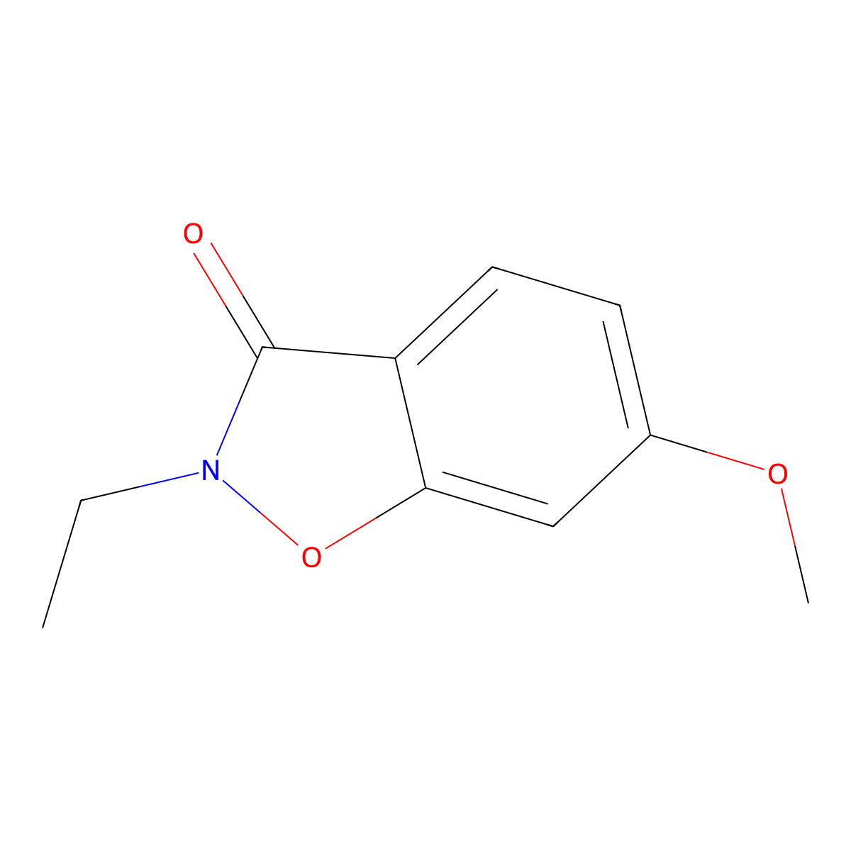 2-ethyl-6-methoxybenzo[d]isoxazol-3(2H)-one molecular structure, CAS 2102412-86-0