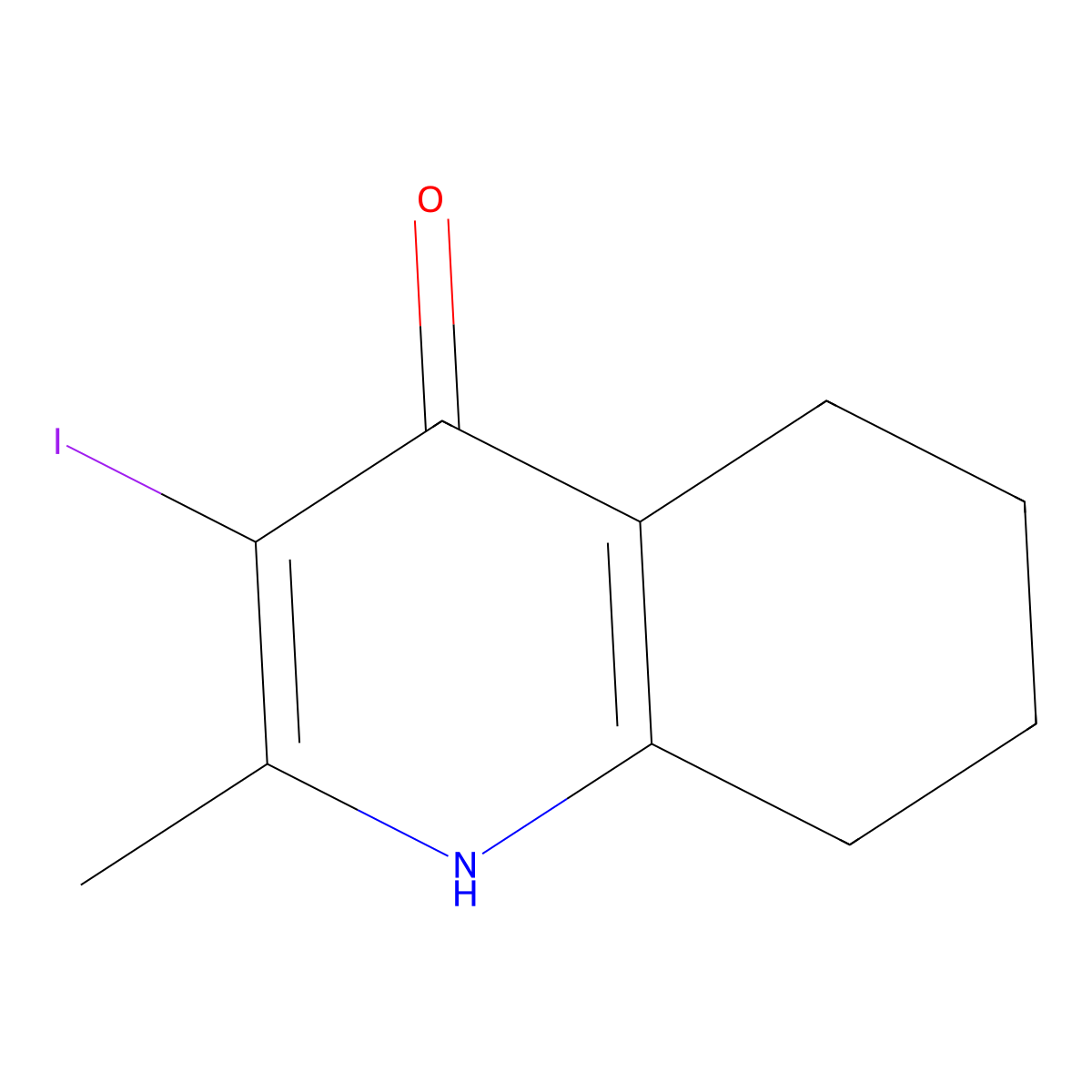 3-Iodo-2-methyl-1,4,5,6,7,8-hexahydroquinolin-4-one molecular structure, CAS 2102427-48-3