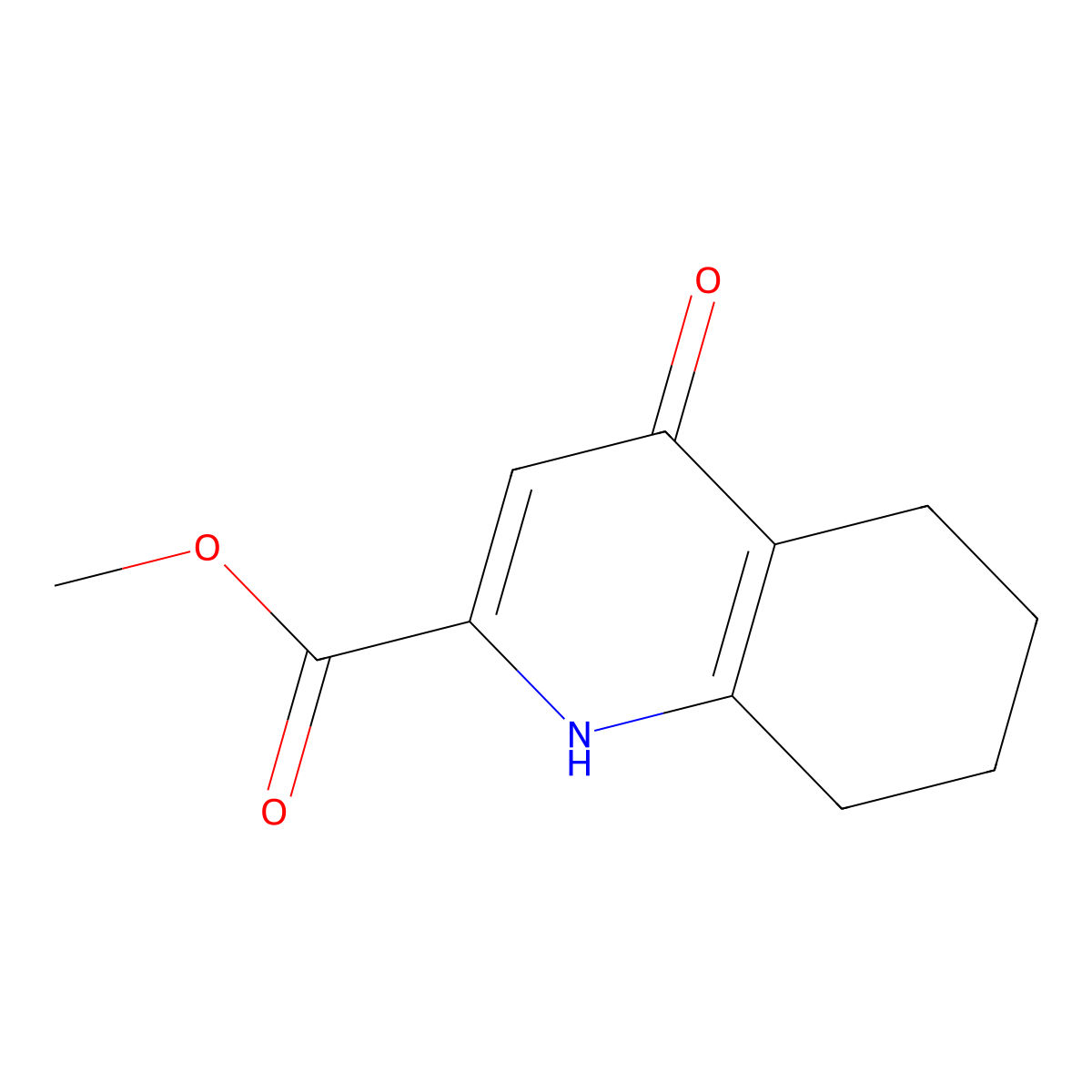 Methyl 4-oxo-1,4,5,6,7,8-hexahydroquinoline-2-carboxylate molecular structure, CAS 2102427-76-7