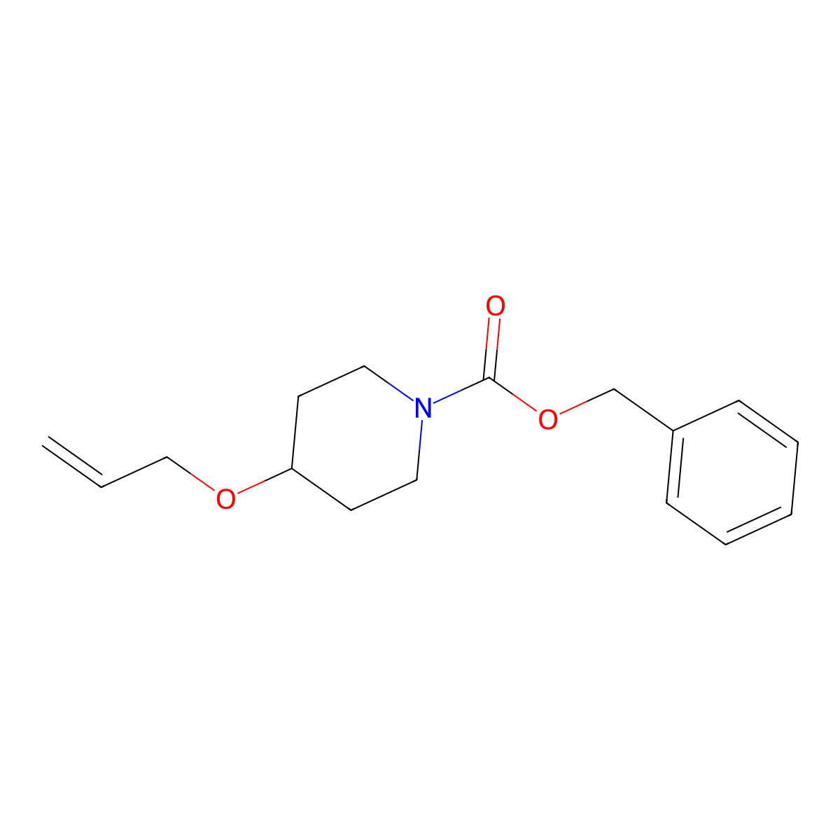 Benzyl 4-(allyloxy)piperidine-1-carboxylate molecular structure, CAS 2102490-93-5