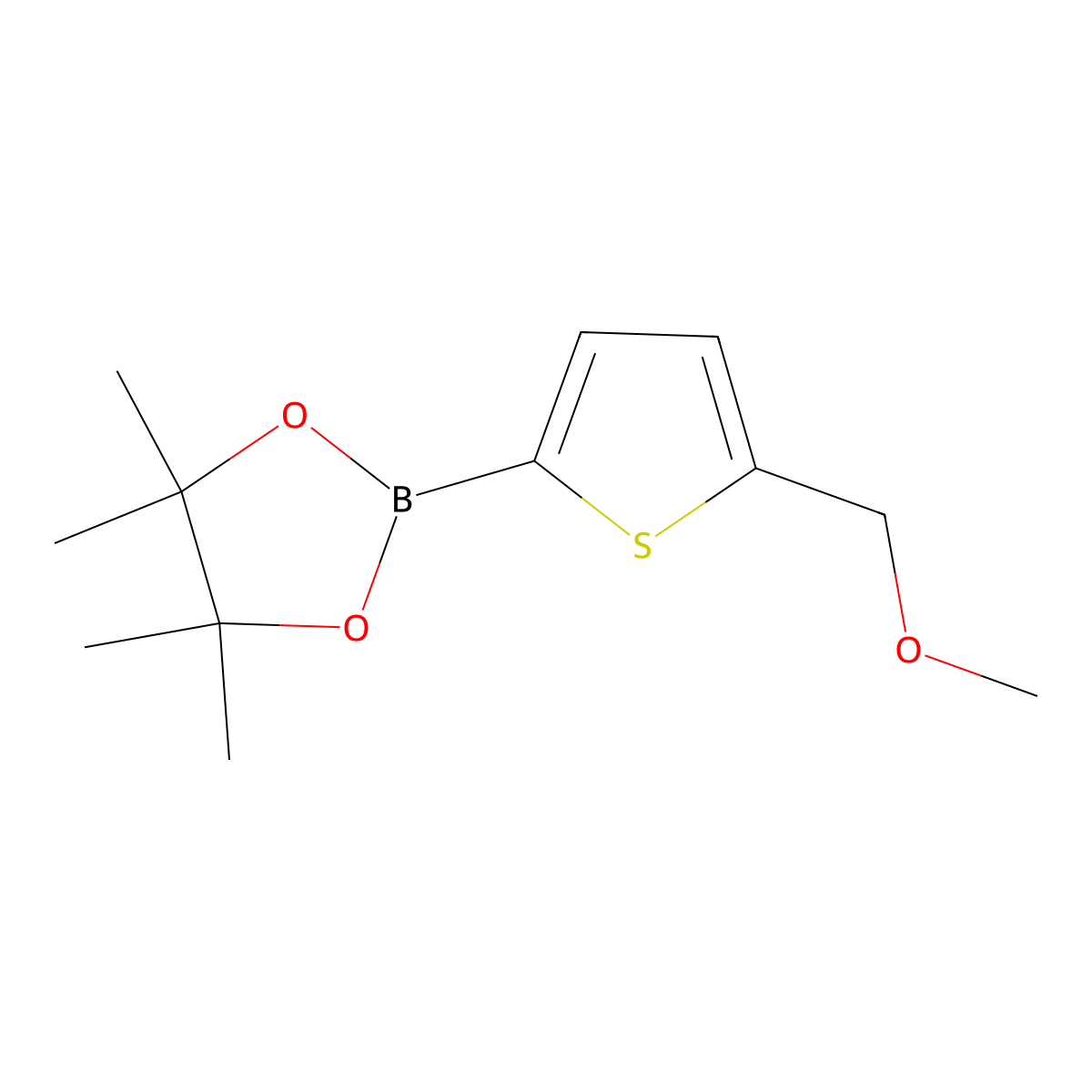 2-(Methoxymethyl)-thiophene-5-boronic acid pinacol ester molecular structure, CAS 2102681-58-1