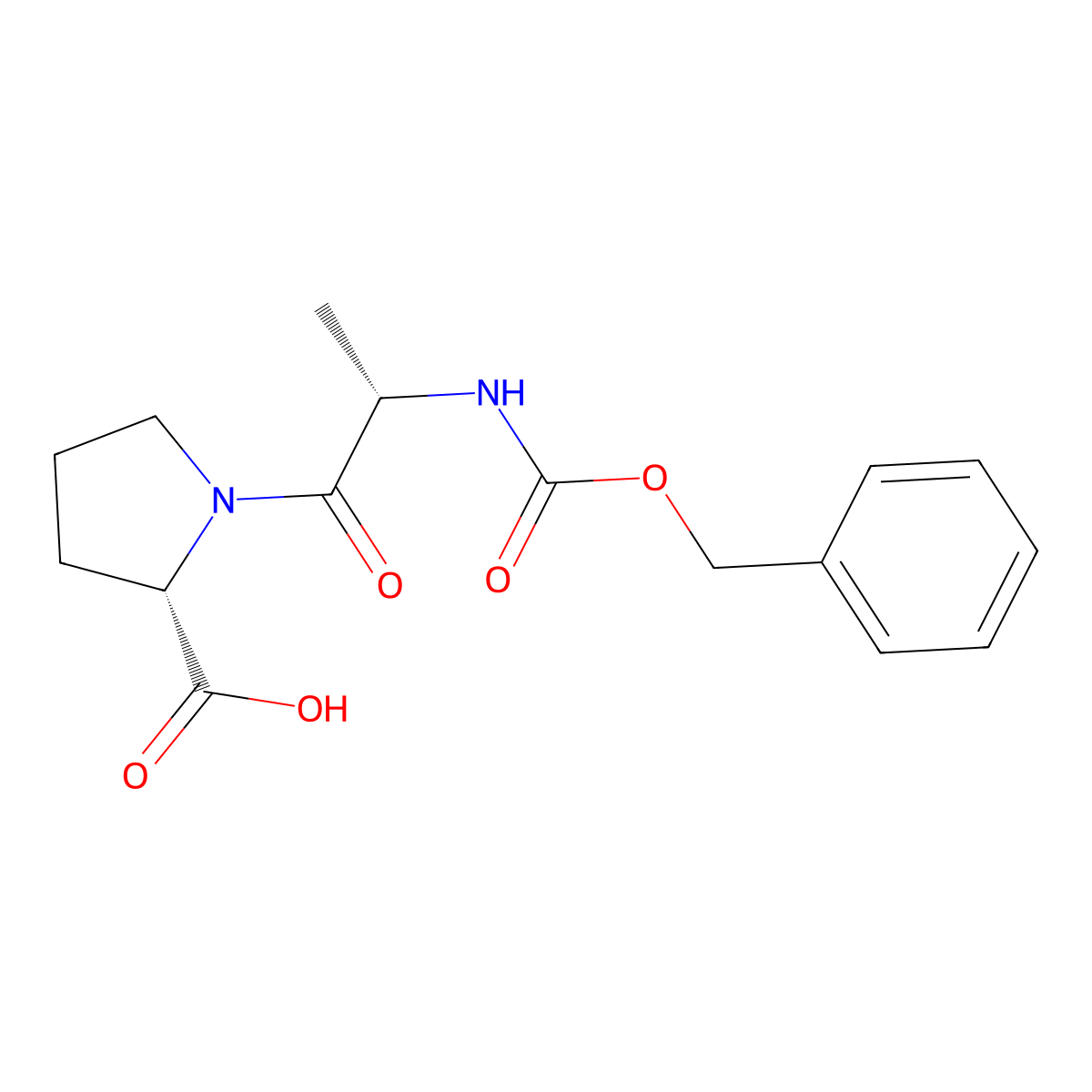 Z-Ala Prolinal molecular structure, CAS 21027-01-0