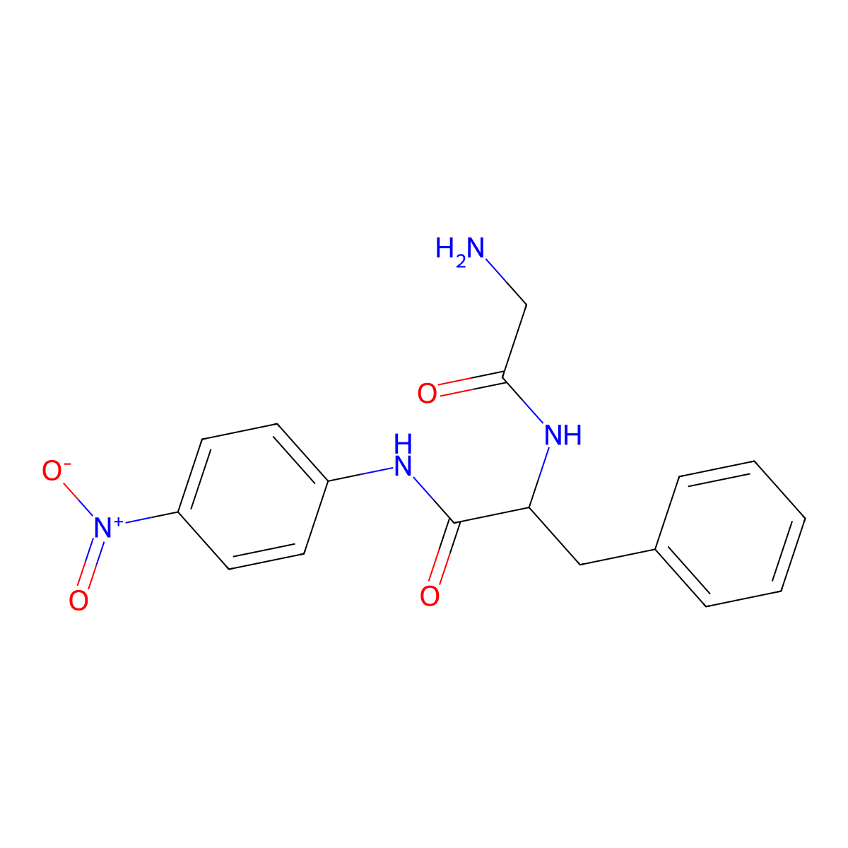 H-Gly-Phe-pNA HCl molecular structure, CAS 21027-72-5