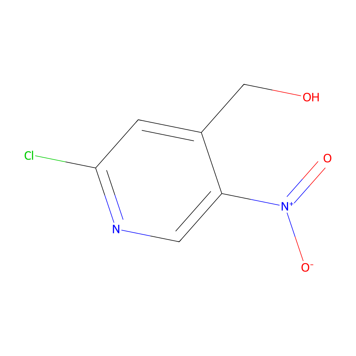 (2-Chloro-5-nitropyridin-4-yl)methanol molecular structure, CAS 2102859-33-4