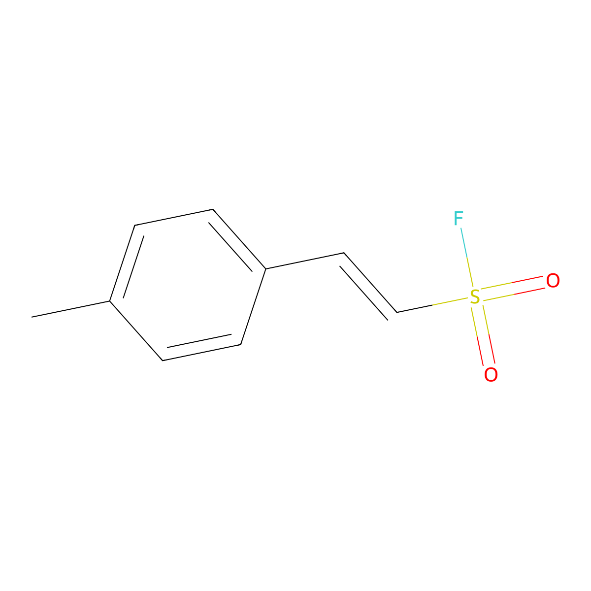 2-(4-Methylphenyl)ethene-1-sulfonyl fluoride molecular structure, CAS 2102883-09-8
