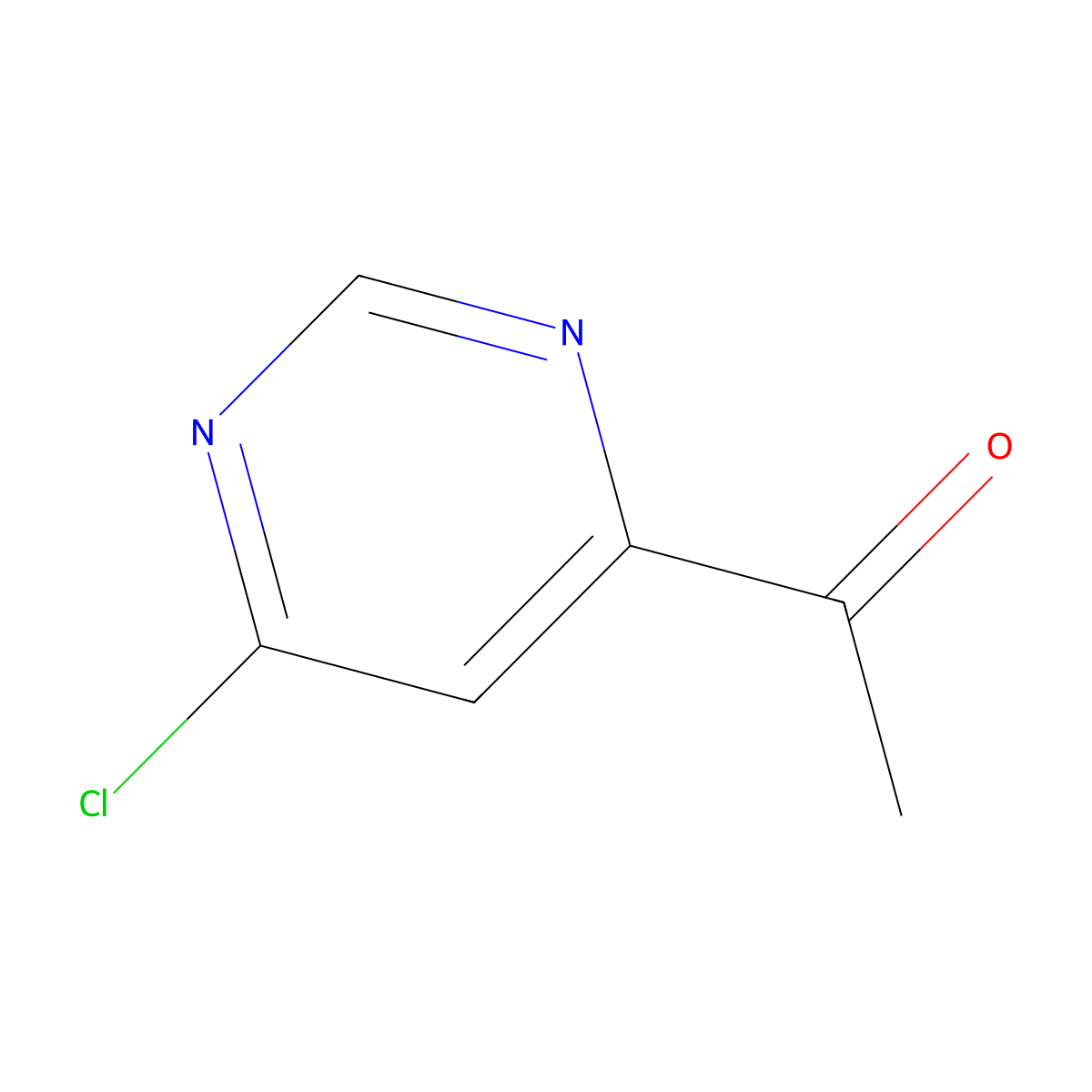 1-(6-Chloropyrimidin-4-yl)ethan-1-one molecular structure, CAS 210295-81-1