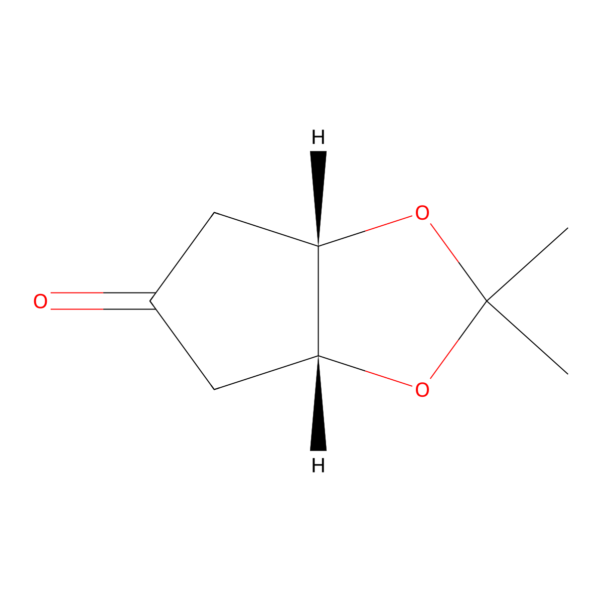 (3aR,6aS)-2,2-dimethyl-hexahydrocyclopenta[d][1,3]dioxol-5-one molecular structure, CAS 210297-68-0