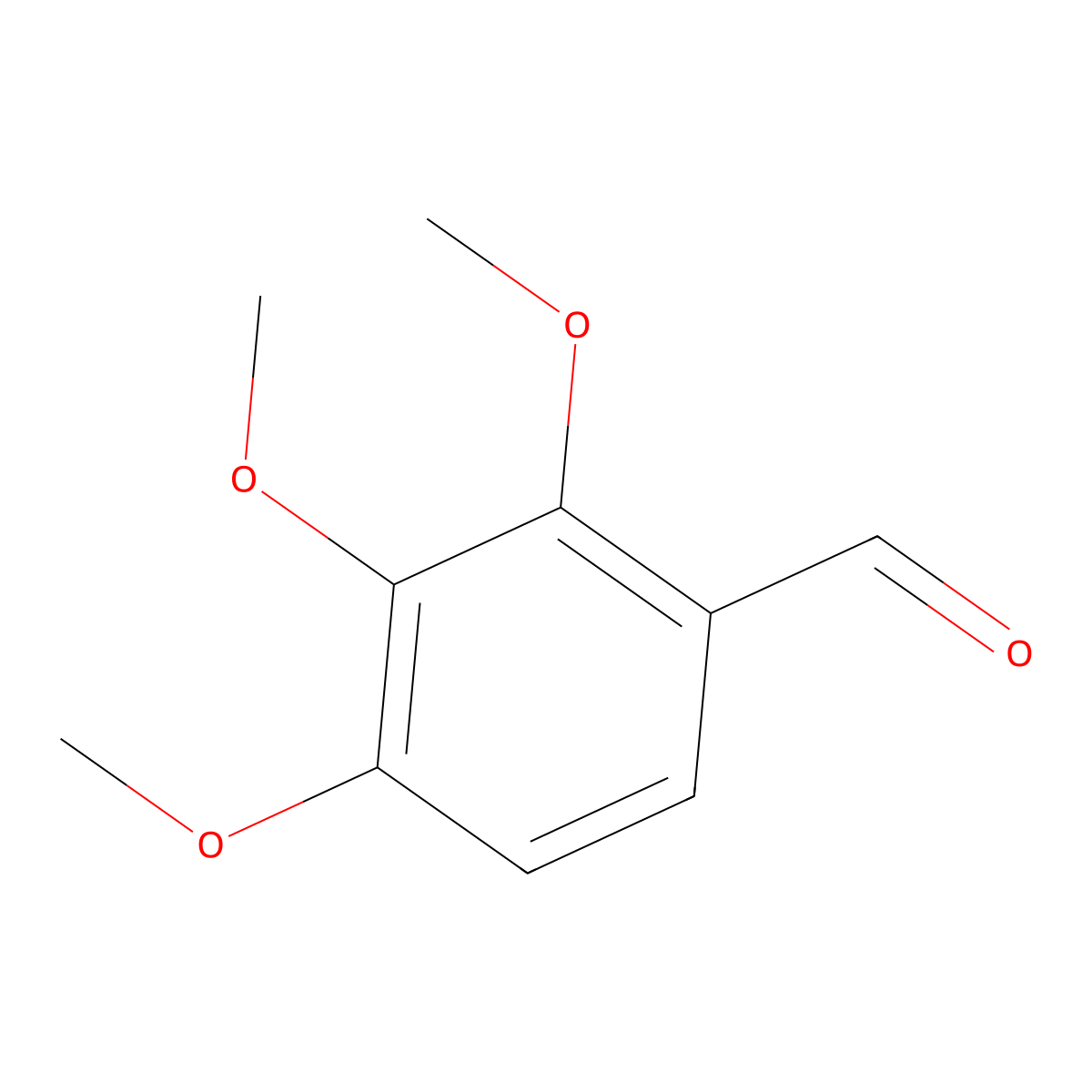 2,3,4-Trimethoxybenzaldehyde molecular structure, CAS 2103-57-3