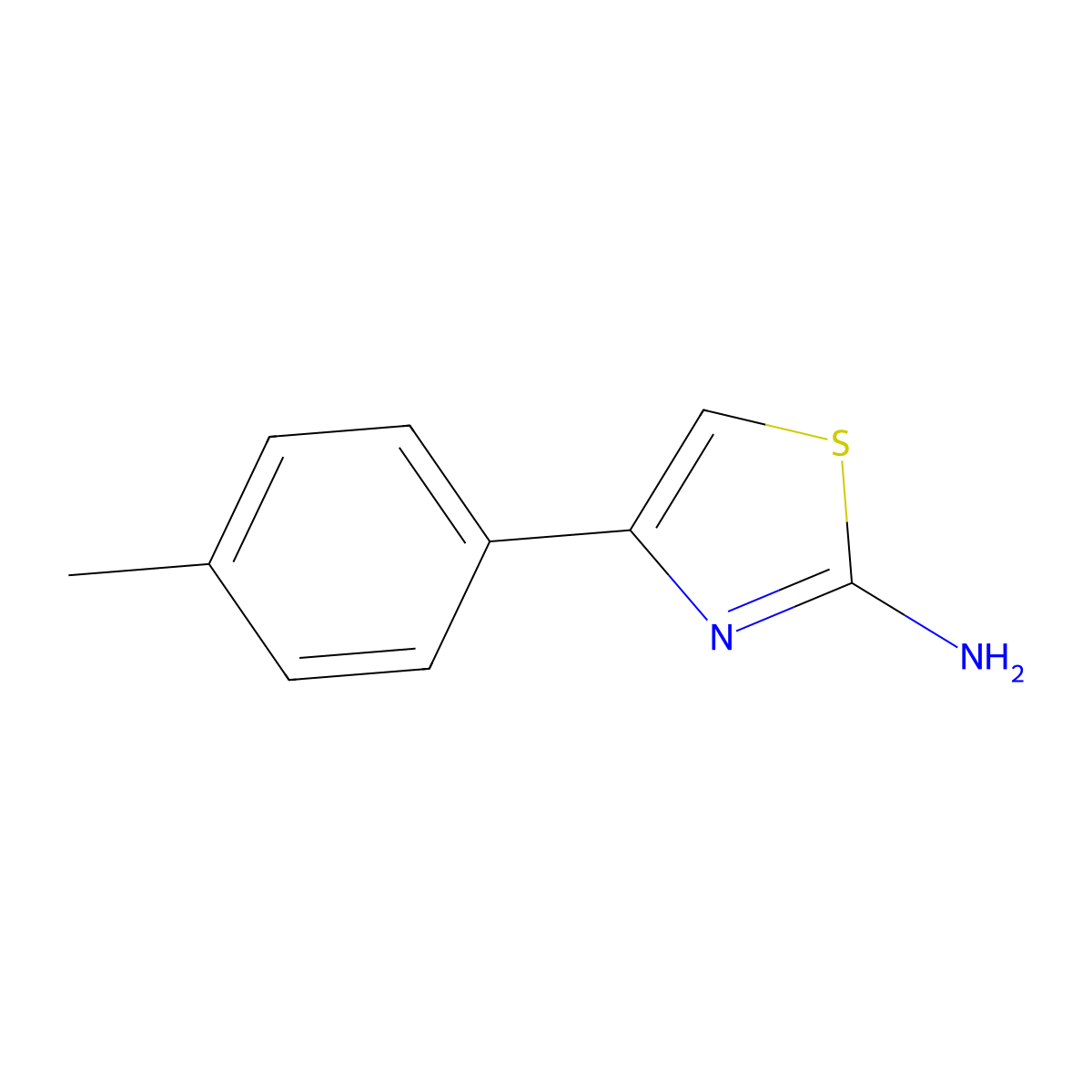 4-(4-Methylphenyl)-1,3-thiazol-2(3H)-imine molecular structure, CAS 2103-91-5