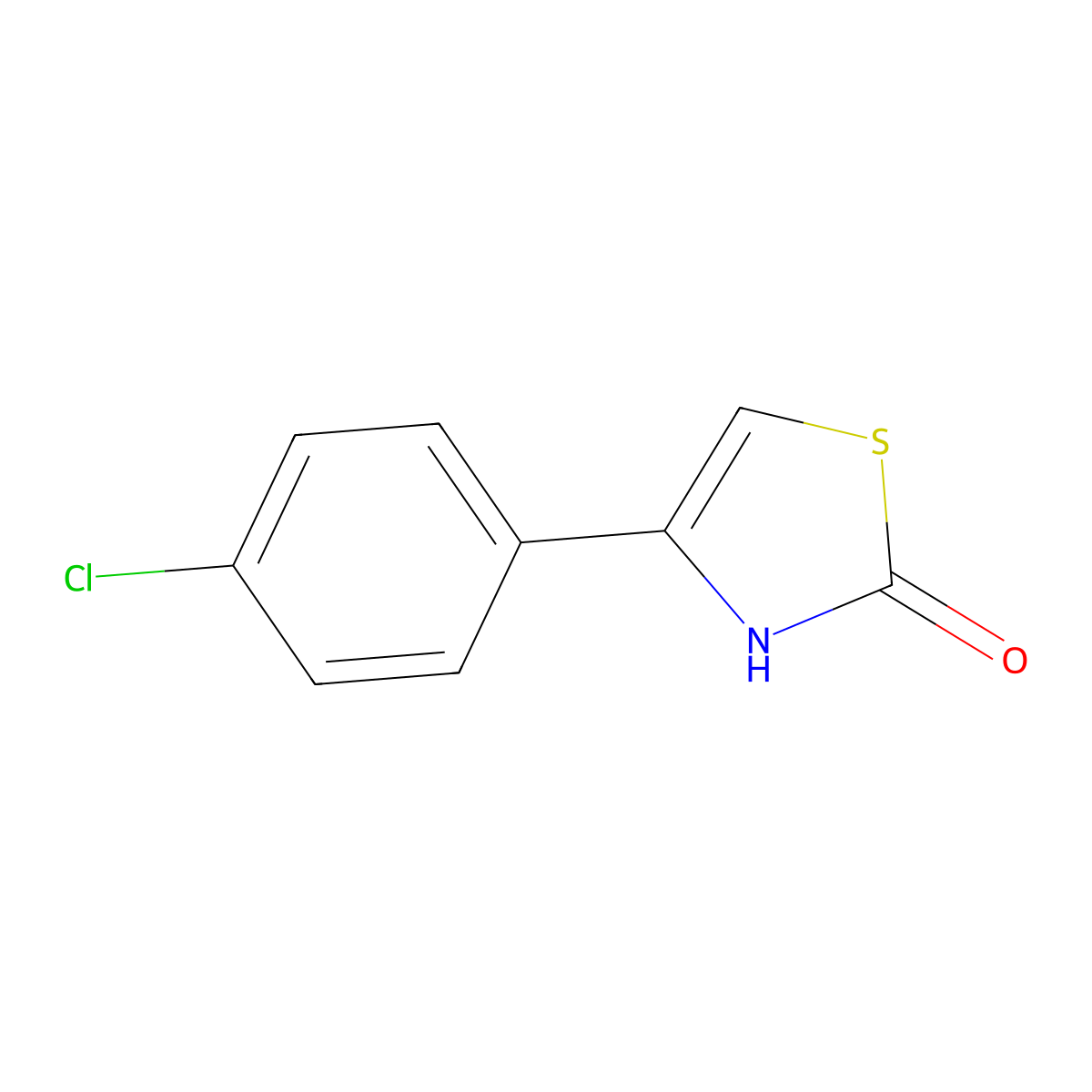 4-(4-Chlorophenyl)-2-hydroxythiazole molecular structure, CAS 2103-98-2