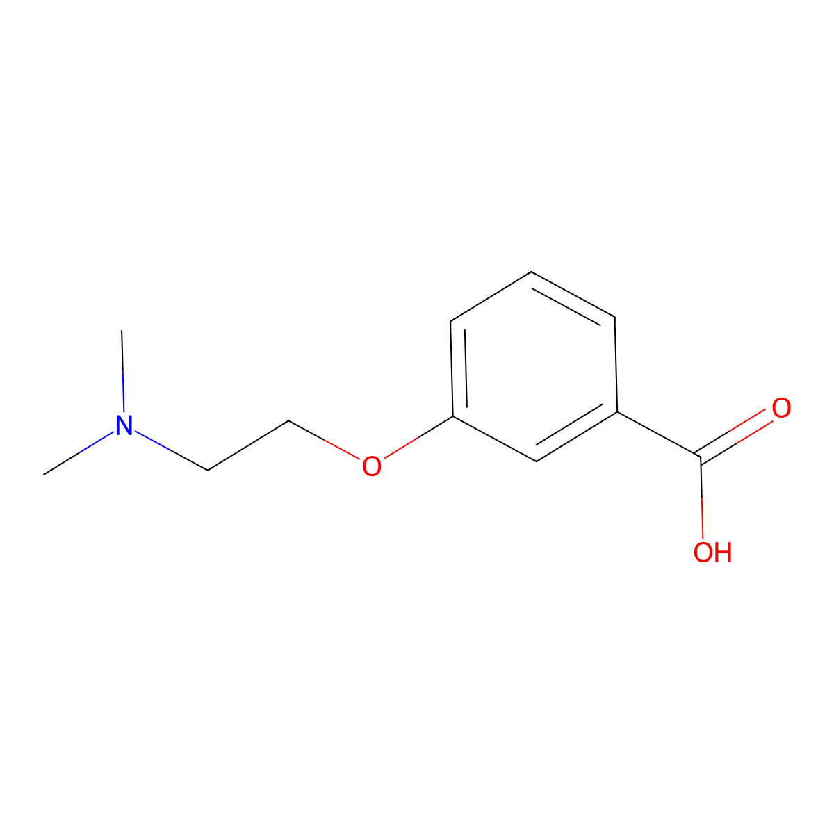 3-(2-(Dimethylamino)ethoxy)benzoic acid molecular structure, CAS 210304-58-8