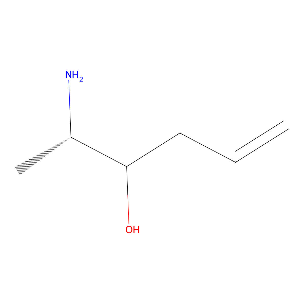 (2S)-2-Aminohex-5-en-3-ol molecular structure, CAS 2103043-69-0