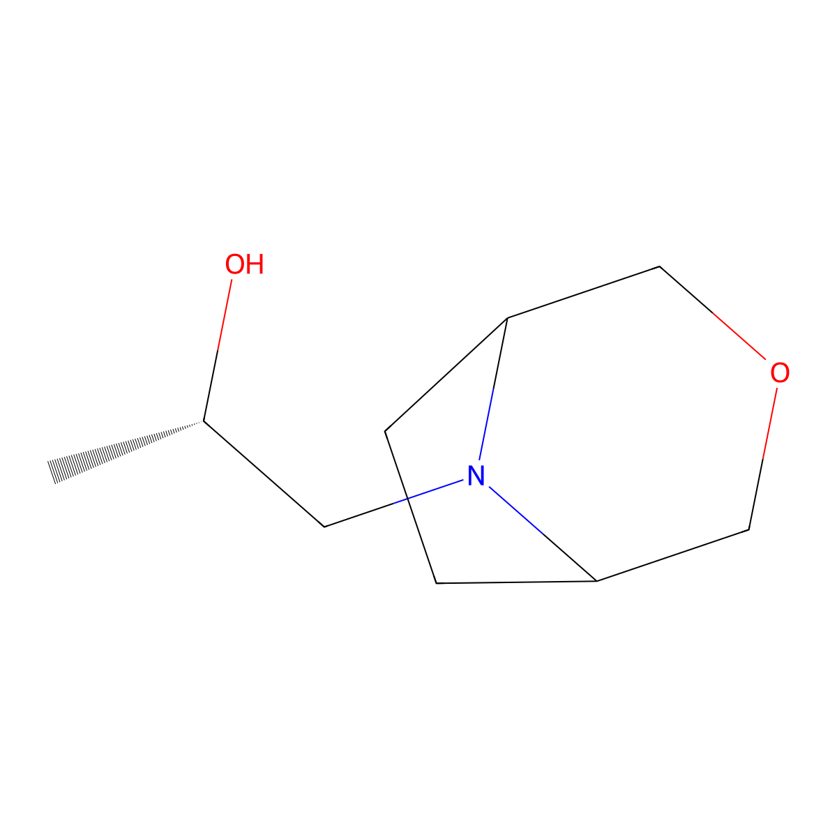 (2S)-1-(3-Oxa-8-azabicyclo[3.2.1]octan-8-YL)propan-2-OL molecular structure, CAS 2103086-89-9