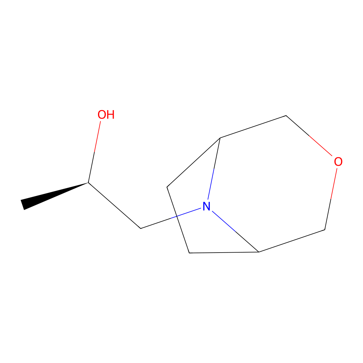 (2R)-1-(3-Oxa-8-azabicyclo[3.2.1]octan-8-YL)propan-2-OL molecular structure, CAS 2103094-05-7