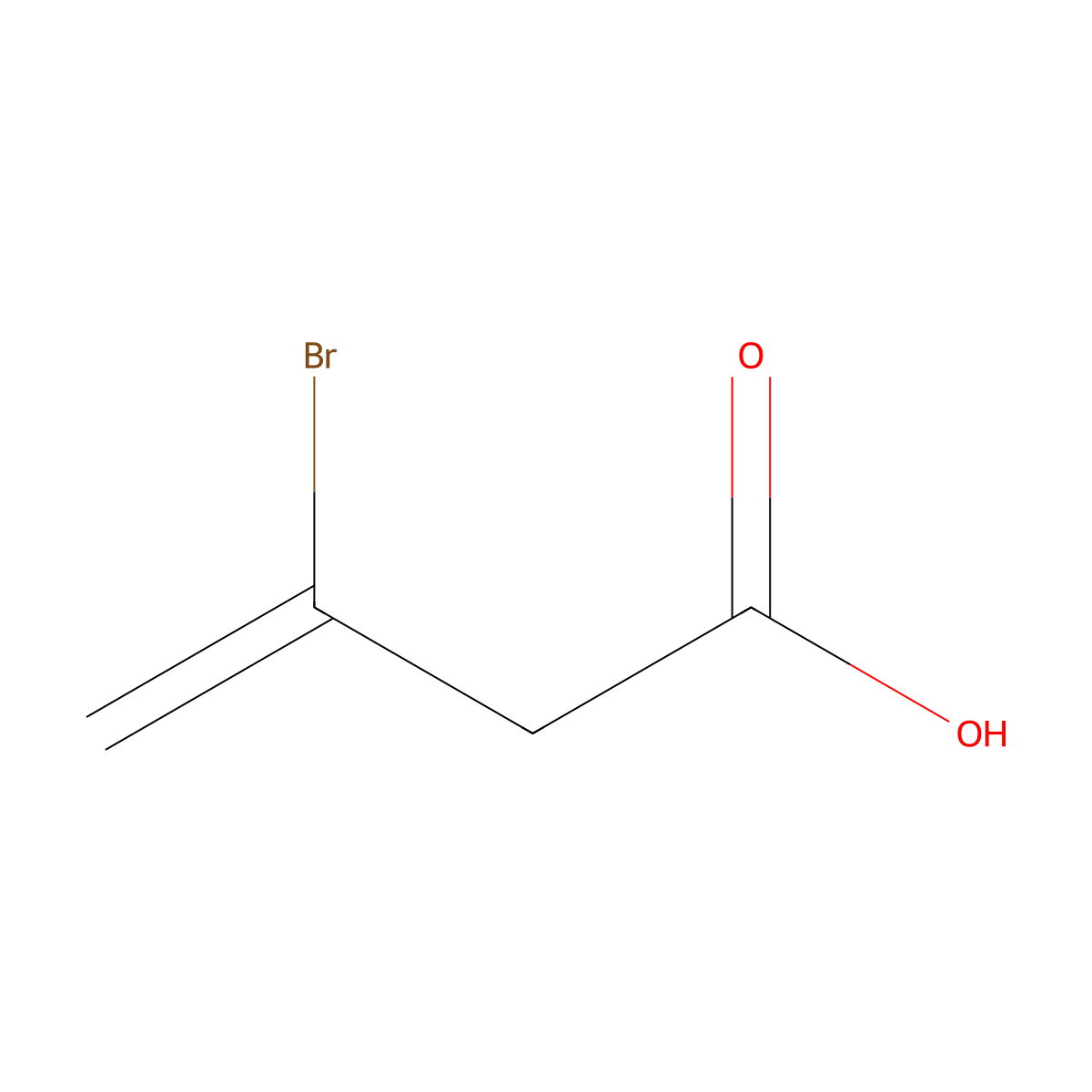 3-Bromobut-3-enoic acid molecular structure, CAS 21031-45-8