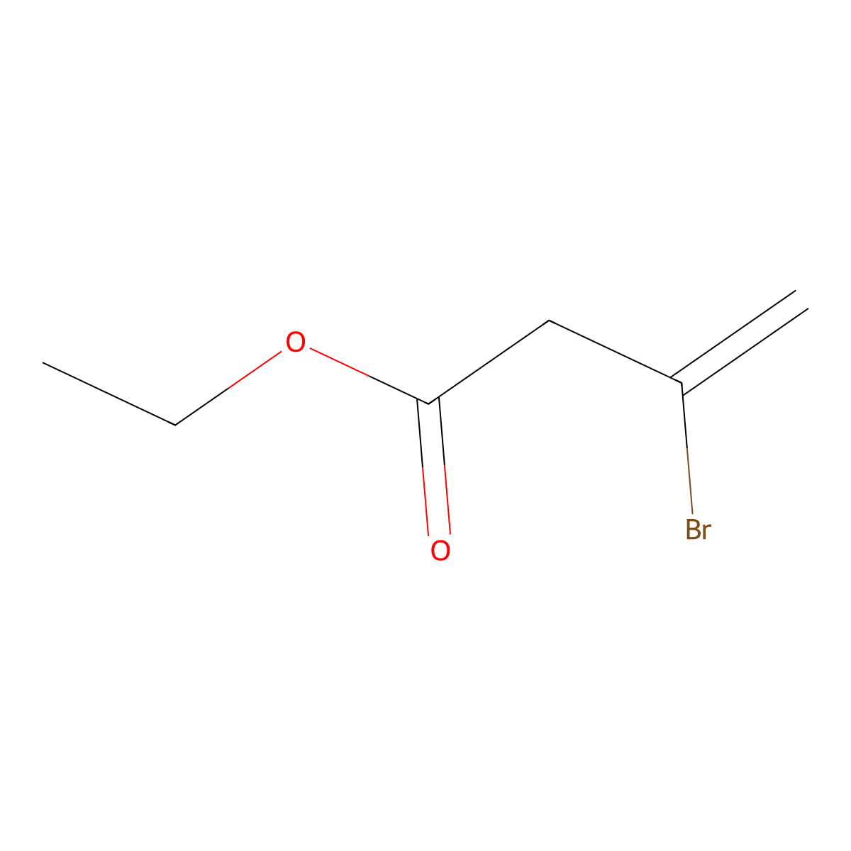 Ethyl 3-bromobut-3-enoate molecular structure, CAS 21031-50-5