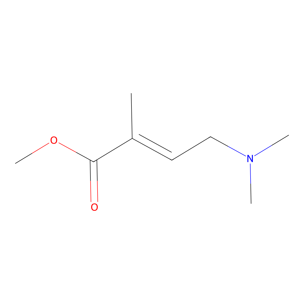 methyl (2Z)-4-(dimethylamino)-2-methylbut-2-enoate molecular structure, CAS 2103323-15-3