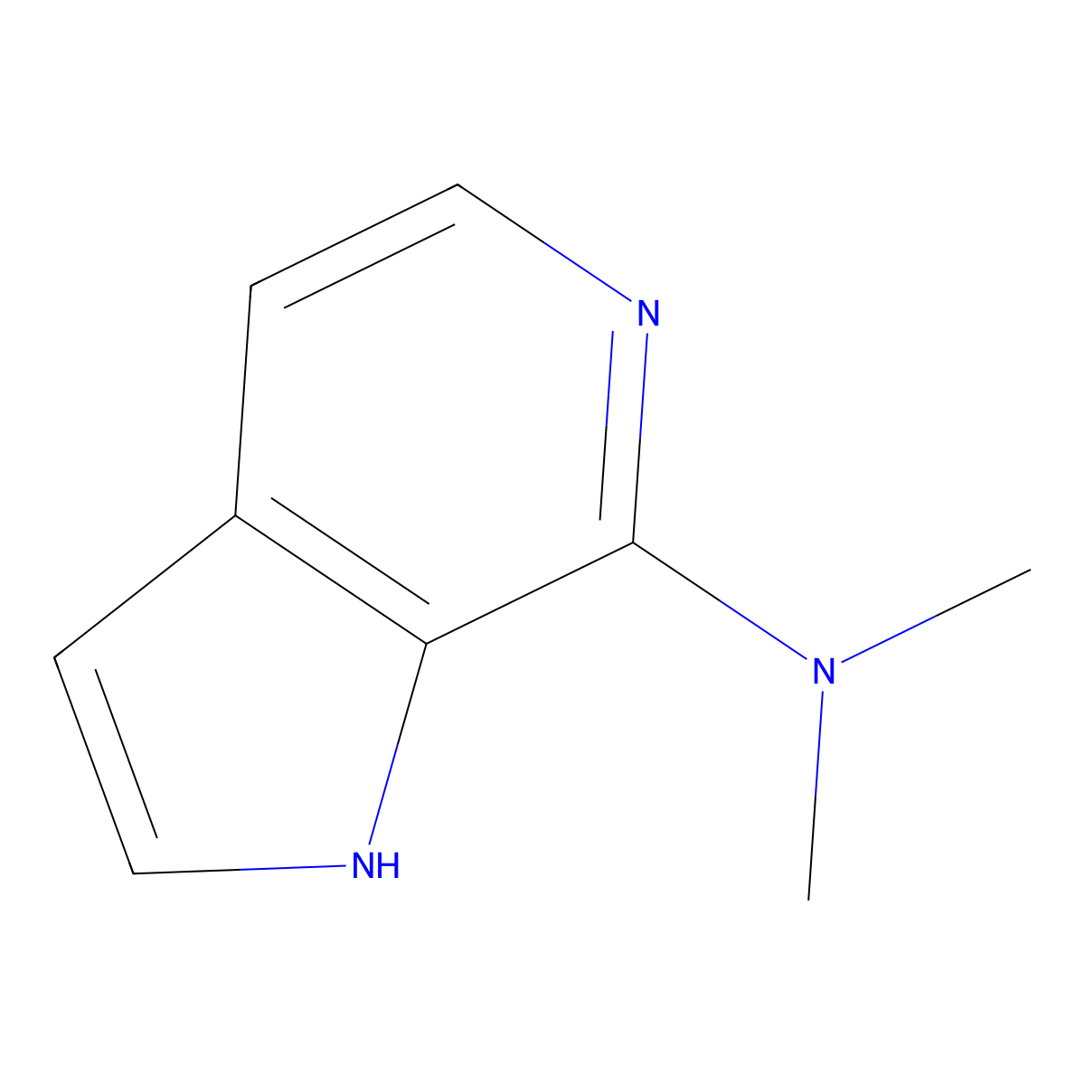 N,N-dimethyl-1H-pyrrolo[2,3-c]pyridin-7-amine molecular structure, CAS 2103352-79-8