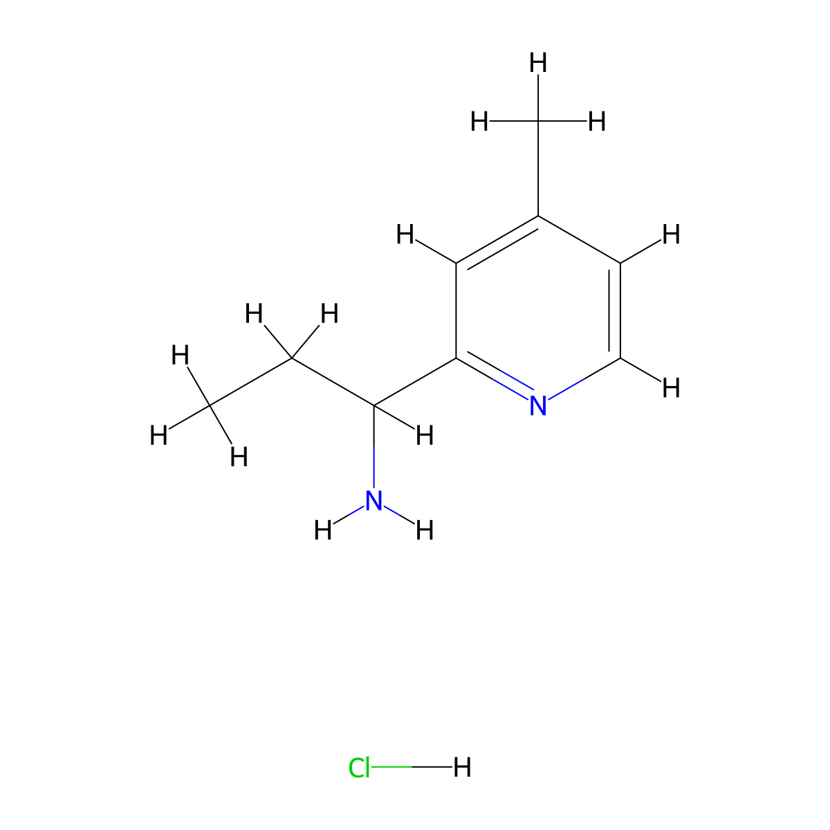 1-(4-Methylpyridin-2-yl)propan-1-amine (hydrochloride) molecular structure, CAS 2103401-00-7