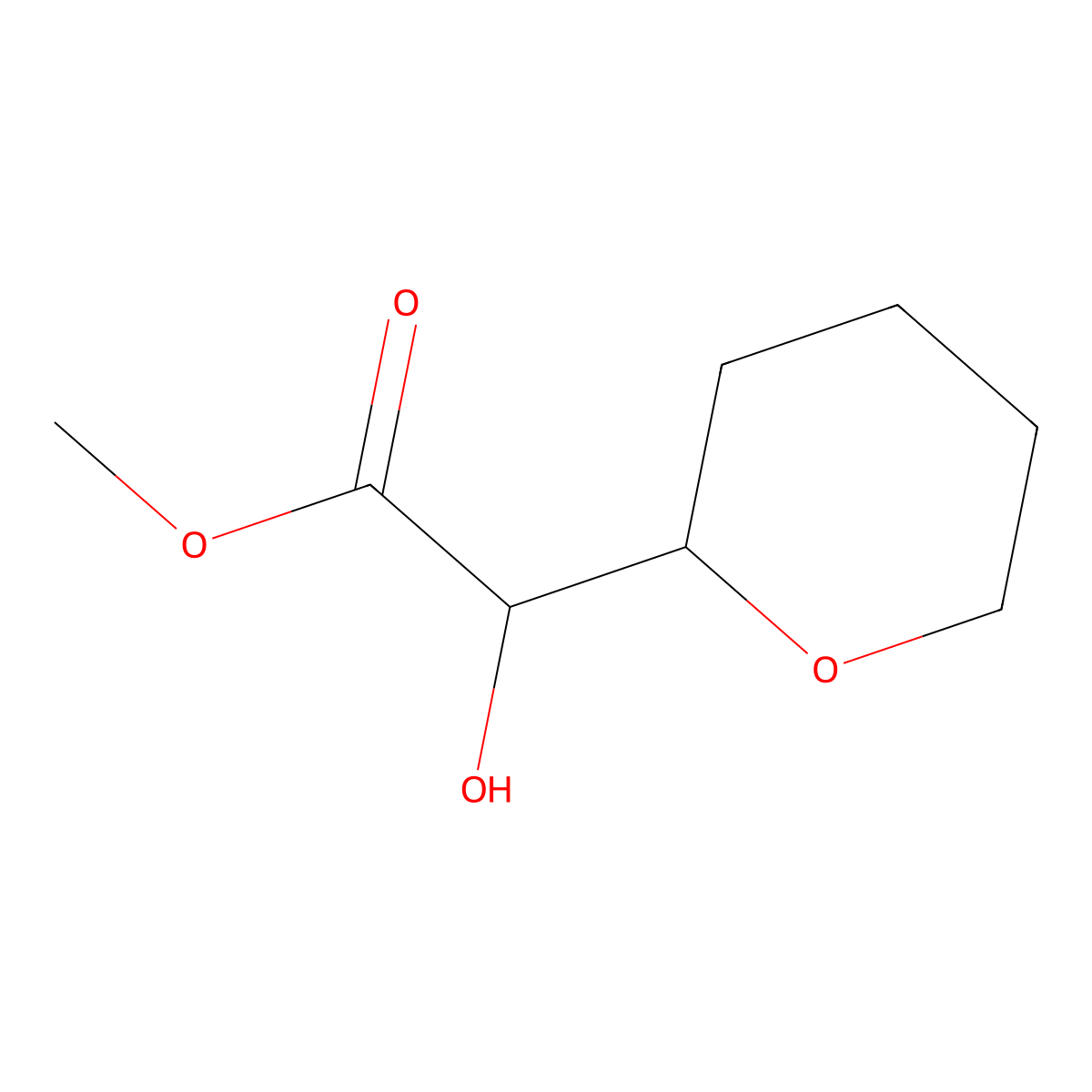 Methyl 2-hydroxy-2-(oxan-2-yl)acetate molecular structure, CAS 2103418-78-4