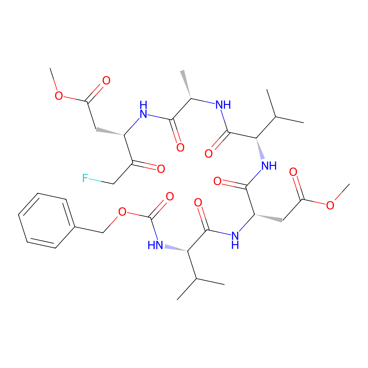 Z-Vdvad-fmk molecular structure, CAS 210344-92-6