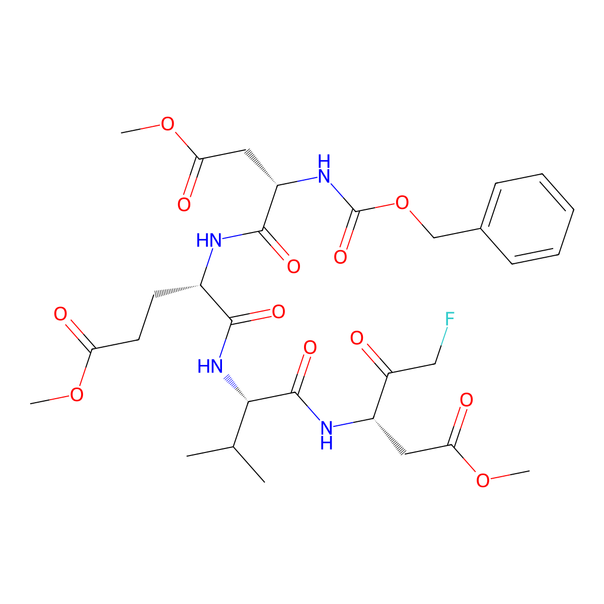 Z-Devd-fmk molecular structure, CAS 210344-95-9
