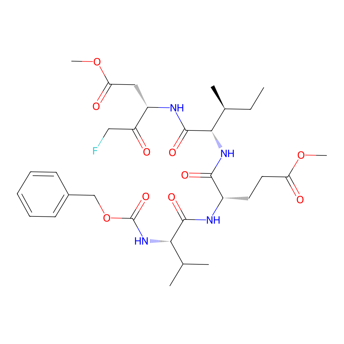 Z-Veid-fmk molecular structure, CAS 210344-96-0