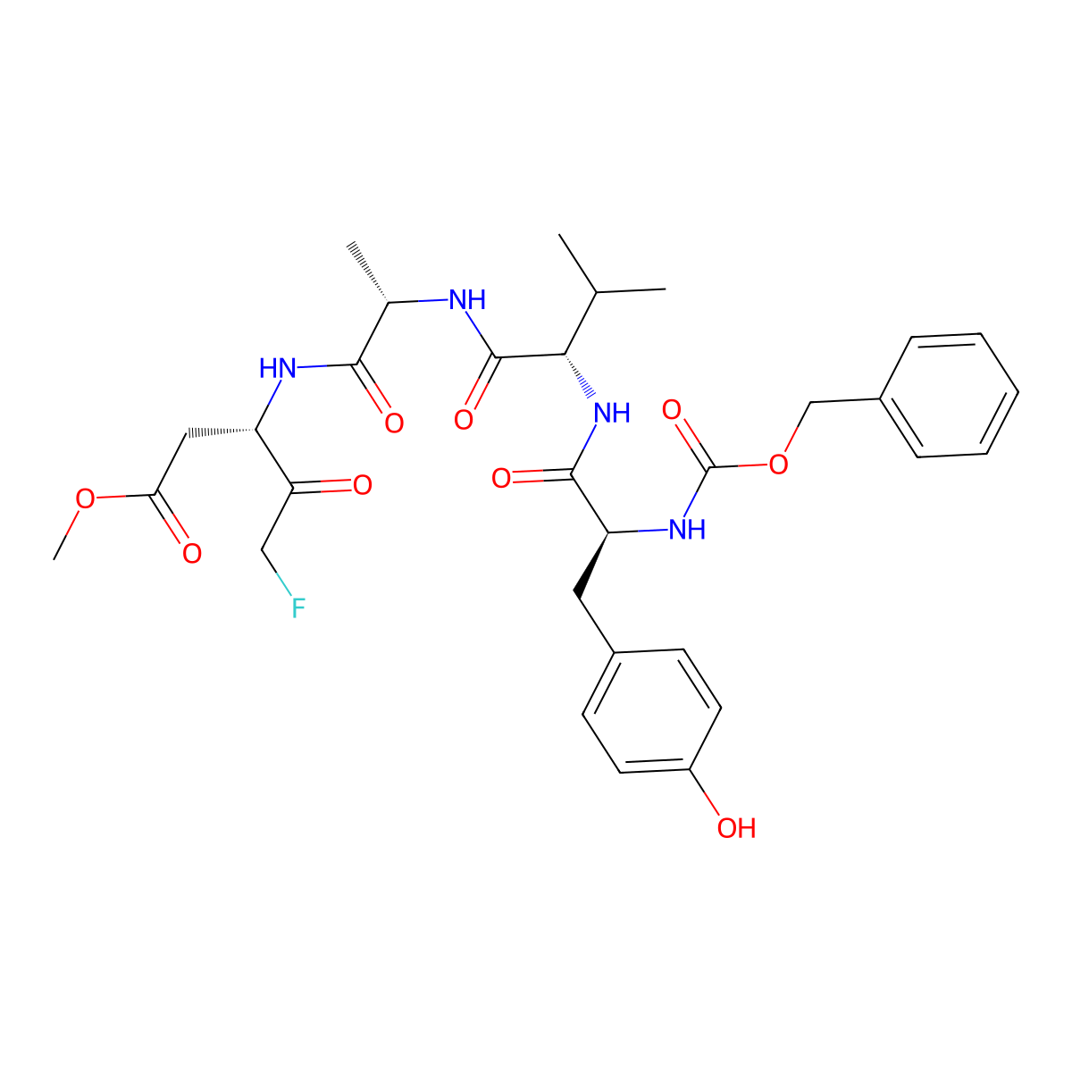 Z-Yvad-fmk molecular structure, CAS 210344-97-1