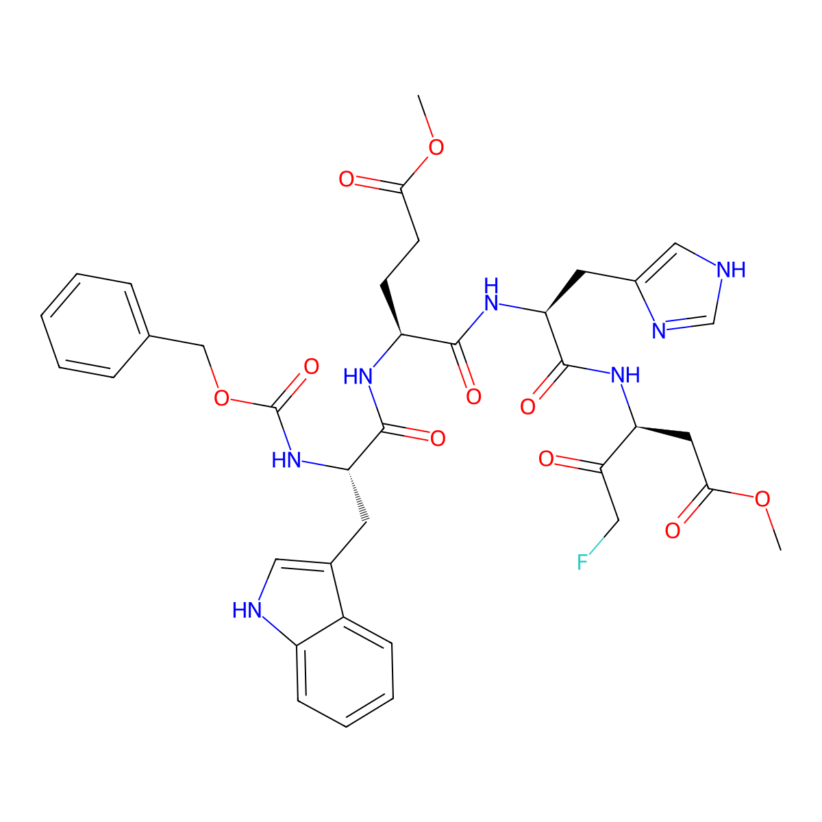 Z-Wehd-fmk molecular structure, CAS 210345-00-9