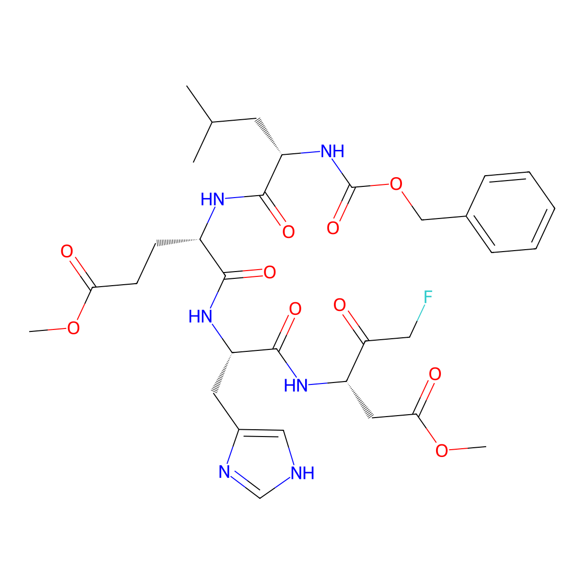 Z-LEHD-fmk molecular structure, CAS 210345-04-3