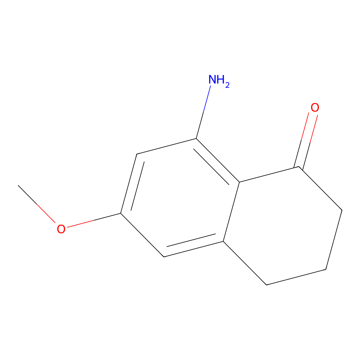 8-Amino-6-methoxy-3,4-dihydronaphthalen-1(2H)-one molecular structure, CAS 210346-46-6