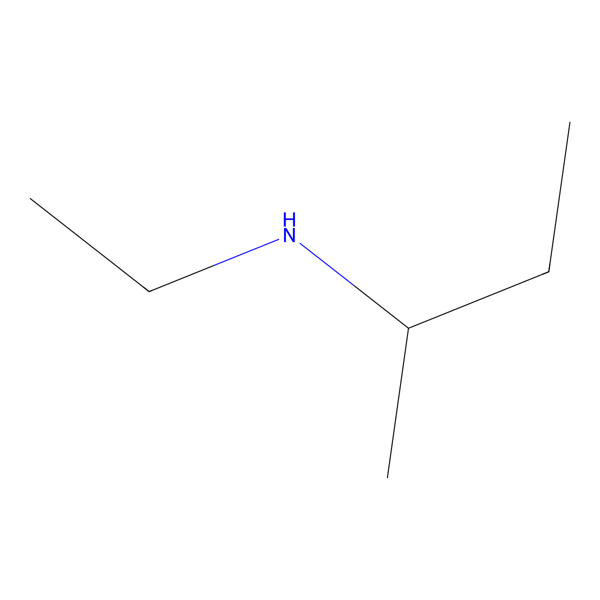 2-Butanamine, N-ethyl- molecular structure, CAS 21035-44-9