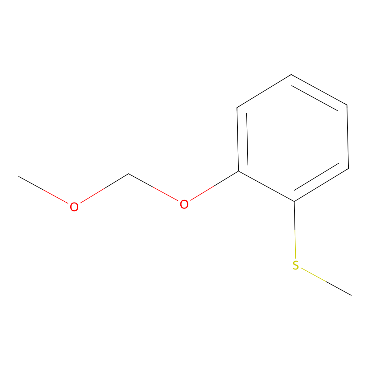 (2-(Methoxymethoxy)phenyl)(methyl)sulfane molecular structure, CAS 210350-55-3