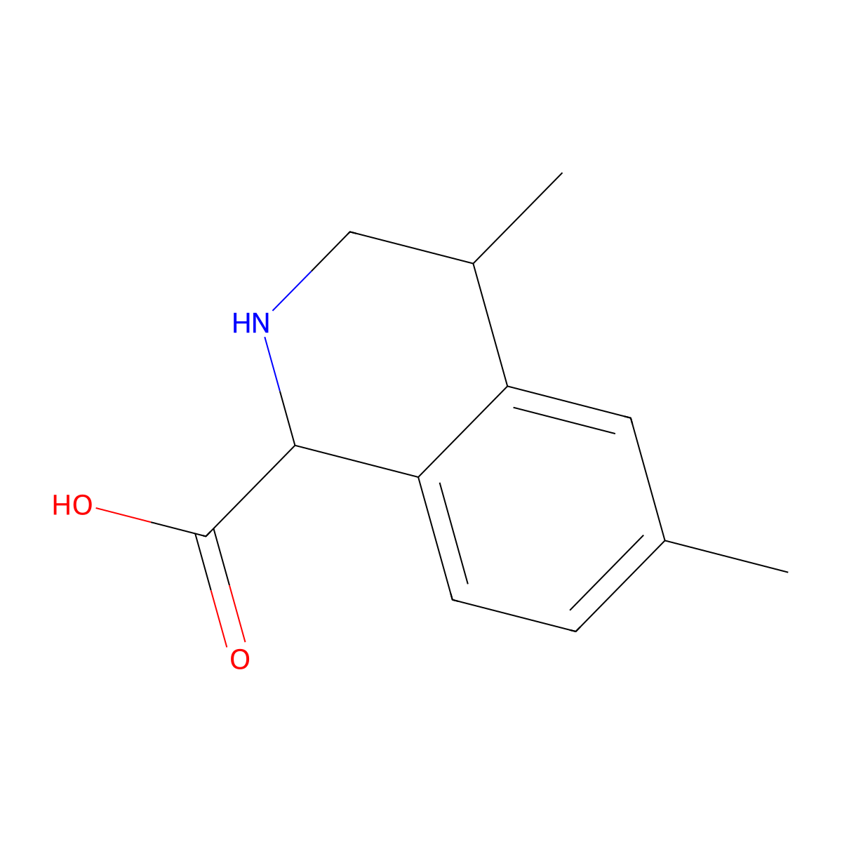 4,6-Dimethyl-1,2,3,4-tetrahydroisoquinoline-1-carboxylic acid molecular structure, CAS 2103614-58-8