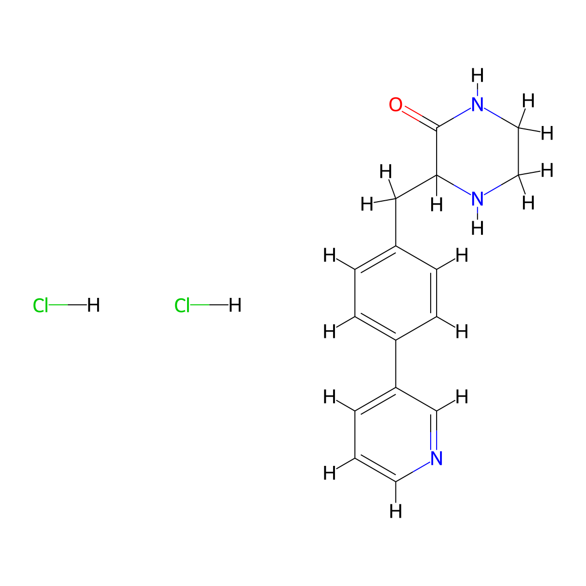 3-(4-Pyridin-3-ylbenzyl)piperazin-2-one dihydrochloride molecular structure, CAS 2103623-91-0