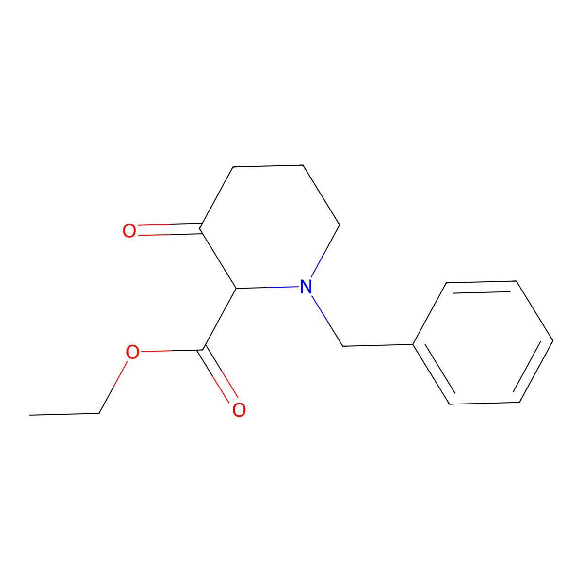 Ethyl 1-benzyl-3-oxopiperidine-2-carboxylate molecular structure, CAS 2103628-37-9