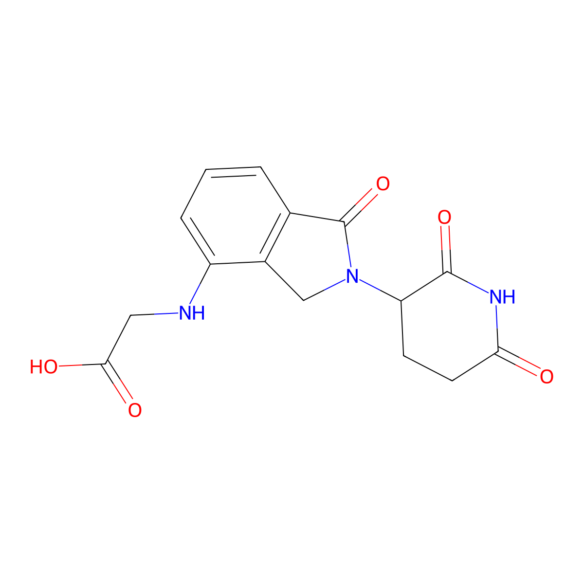 2-((2-(2,6-Dioxopiperidin-3-yl)-1-oxoisoindolin-4-yl)amino)acetic acid molecular structure, CAS 2103656-92-2