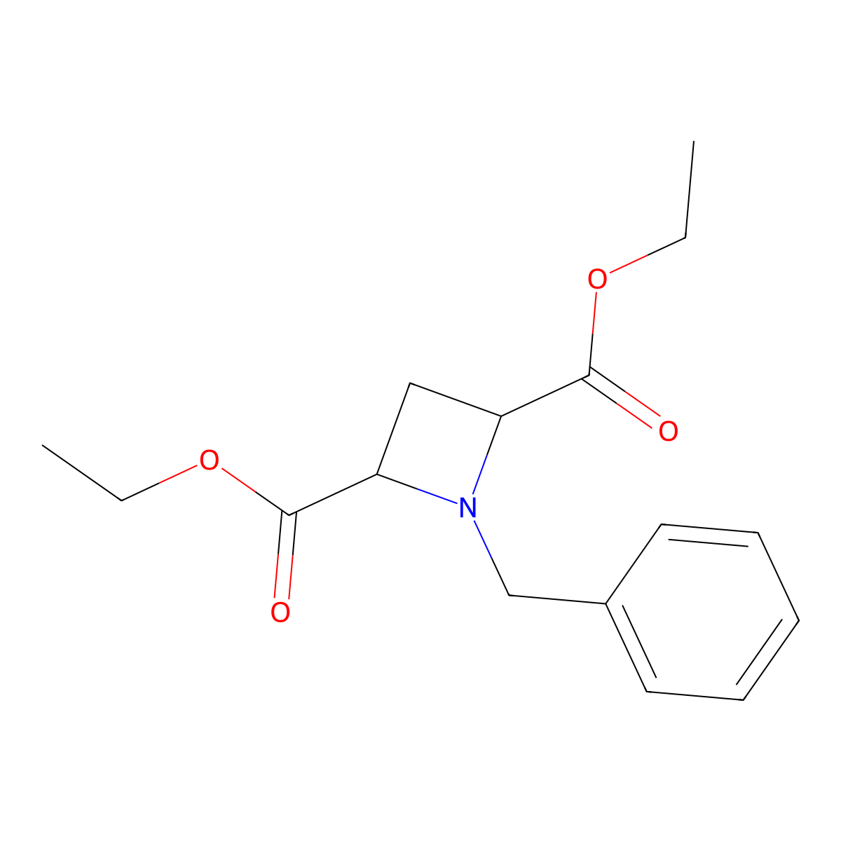 Diethyl 1-benzylazetidine-2,4-dicarboxylate molecular structure, CAS 2103745-47-5