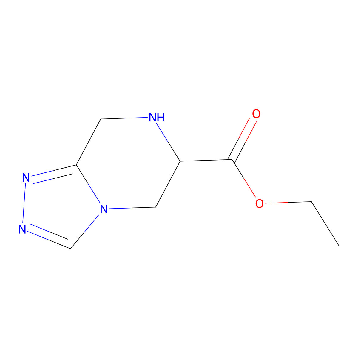 ethyl 5H,6H,7H,8H-[1,2,4]triazolo[4,3-a]pyrazine-6-carboxylate molecular structure, CAS 2103778-48-7