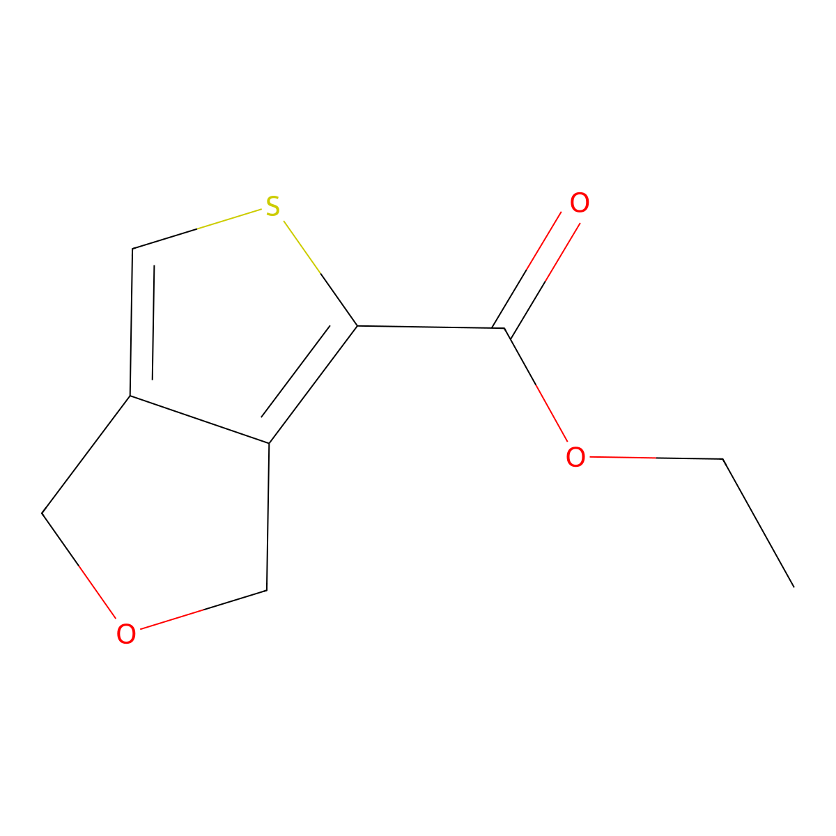 Ethyl 1,3-dihydrothieno[3,4-c]furan-4-carboxylate molecular structure, CAS 2103866-18-6