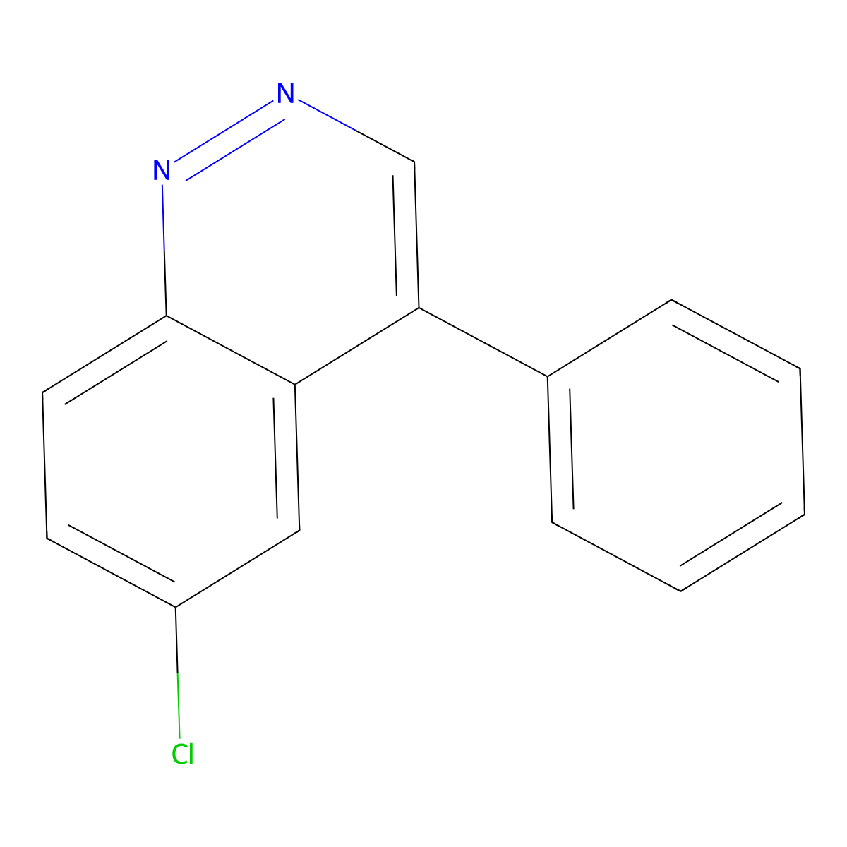 6-Chloro-4-phenylcinnoline molecular structure, CAS 21039-78-1