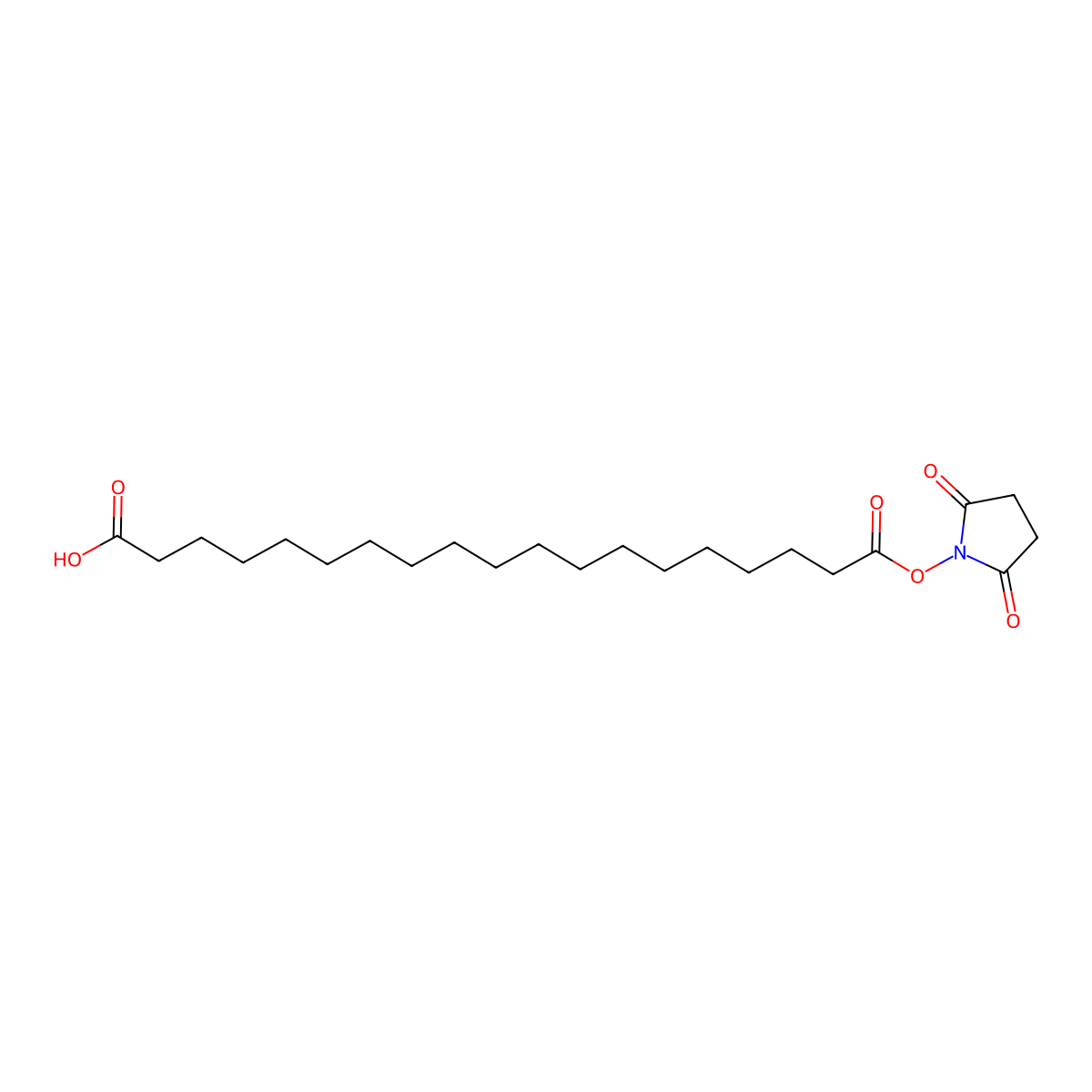 19-((2,5-Dioxopyrrolidin-1-yl)oxy)-19-oxononadecanoic acid molecular structure, CAS 2103921-63-5